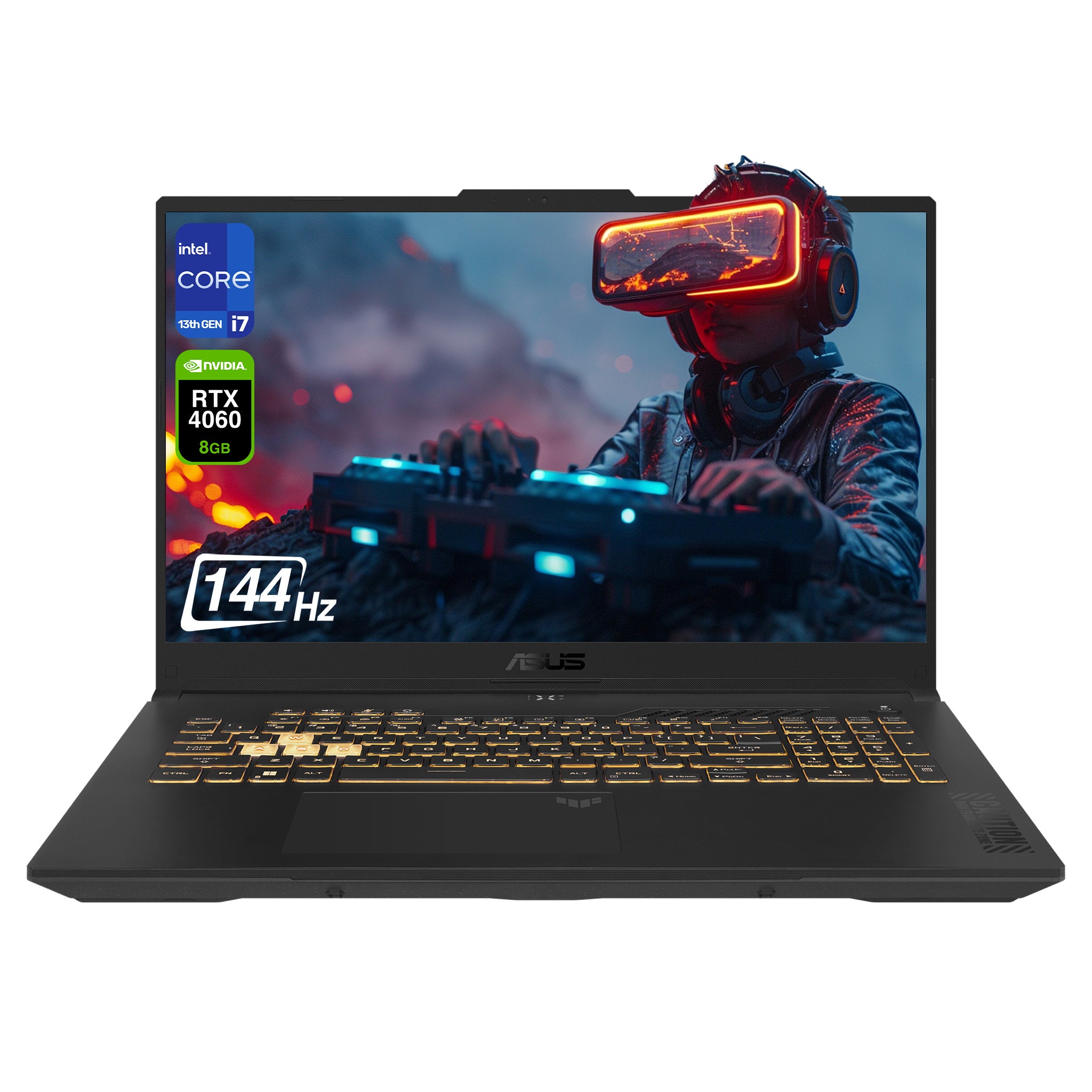 ASUS TUF F17 Gaming Laptop, Core i7-13620H, 17.3" FHD, RTX 4060, QWERTZ Tastatur, Grau