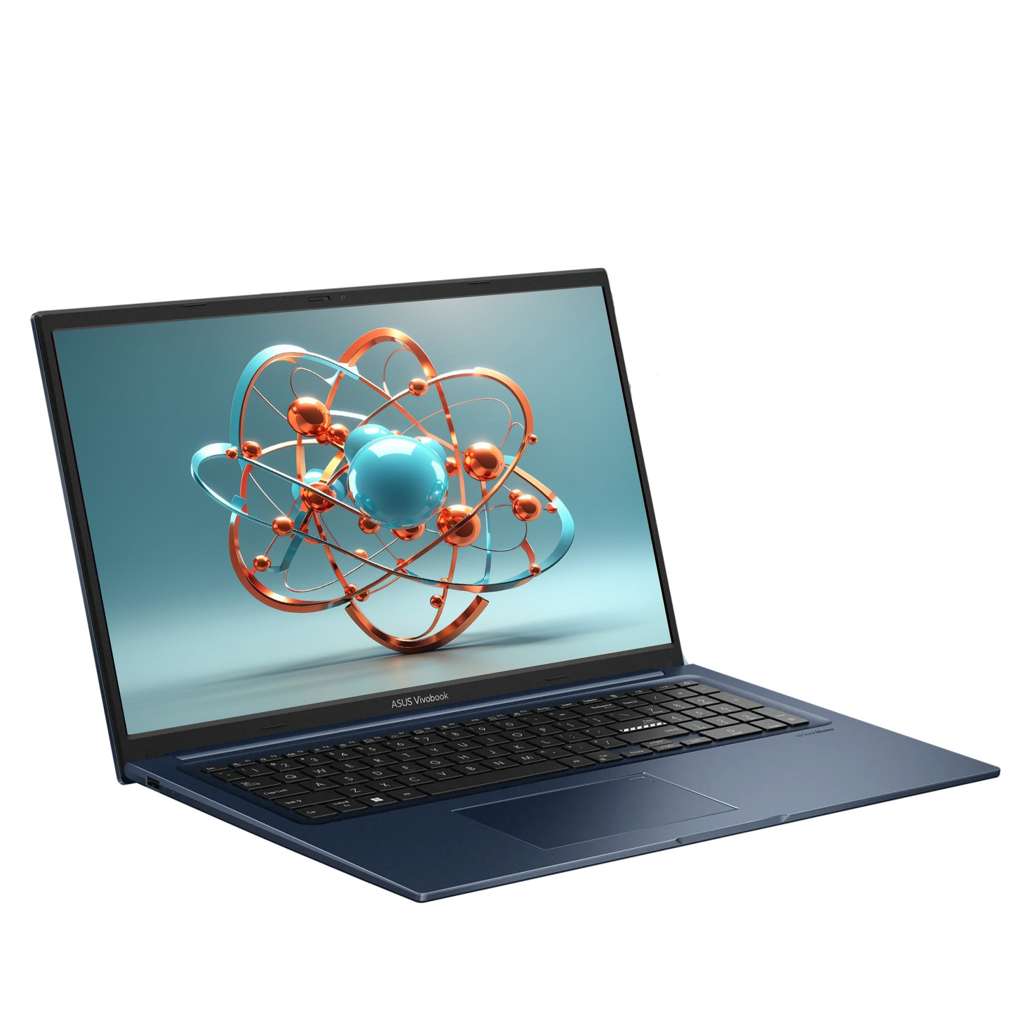 Asus Vivobook 17 Business Laptop, Intel Core 5 120U, 17.3" FHD (1920x1080) Display, Intel Graphics, QWERTZ Tastatur, W11 Home, Blau