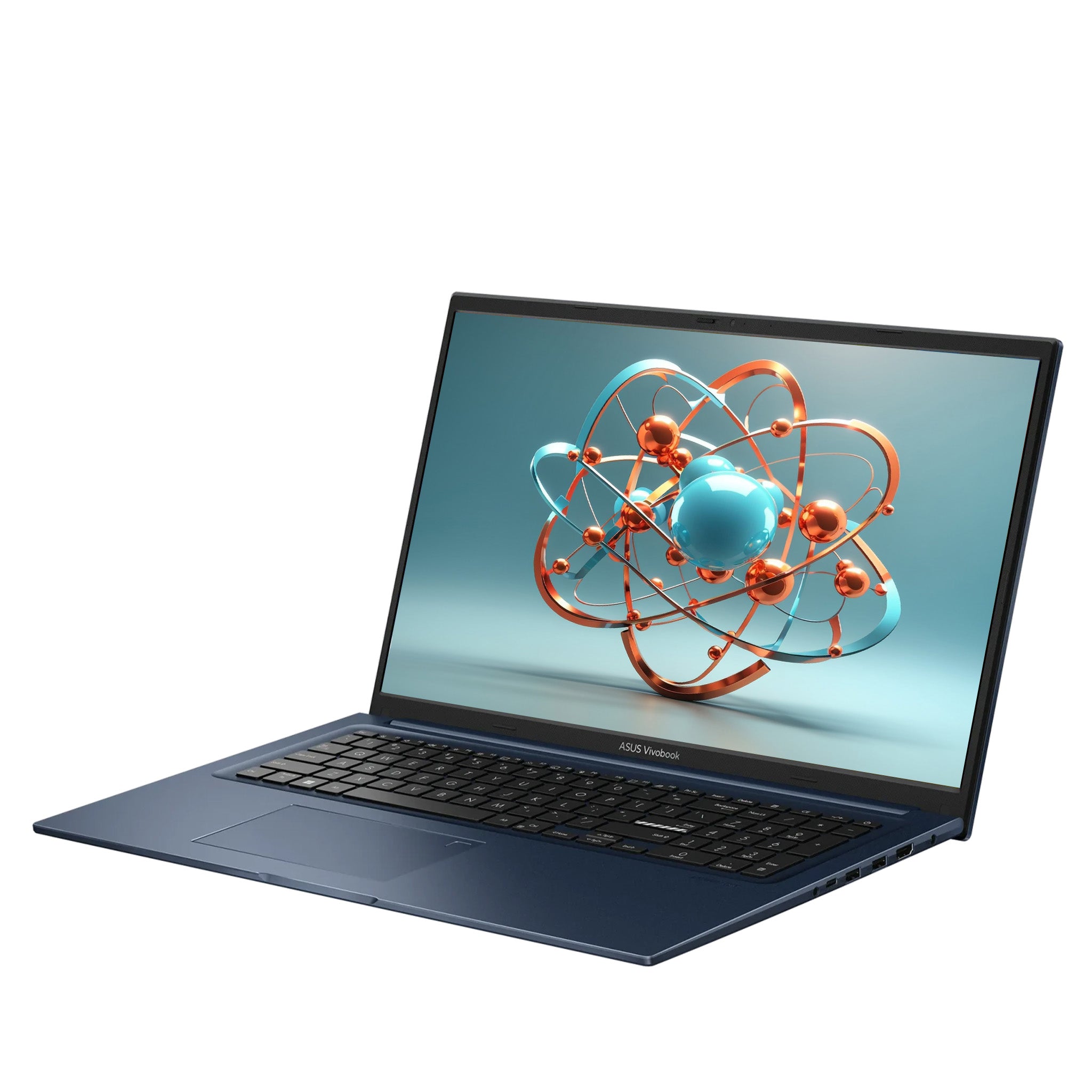 Asus Vivobook 17 Business Laptop, Intel Core 5 120U, 17.3" FHD (1920x1080) Display, Intel Graphics, QWERTZ Tastatur, W11 Home, Blau