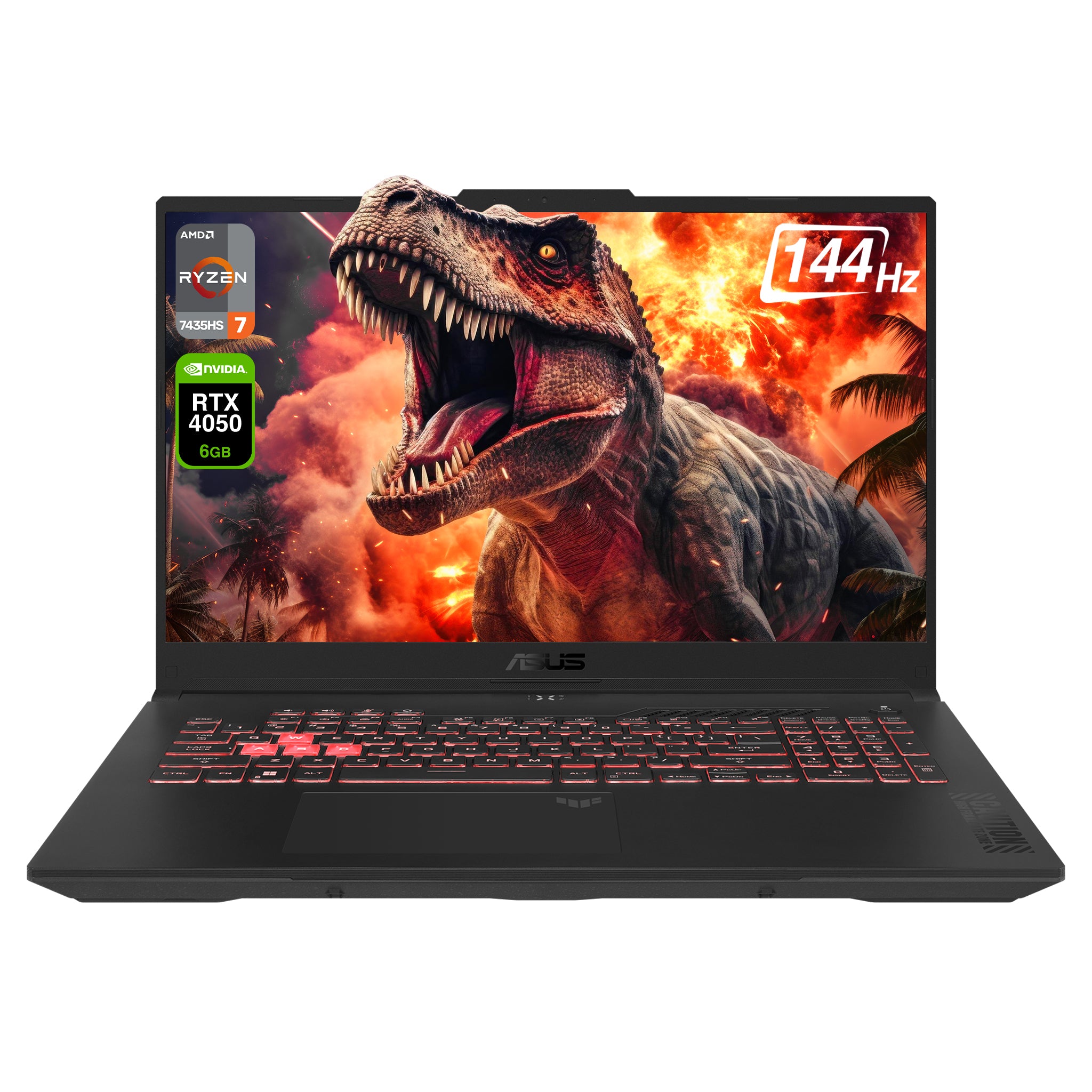 ASUS TUF A17 Gaming Laptop, Ryzen 7-7435HS, 17.3" FHD, RTX 4050 ,QWERTZ Tastatur, Grau
