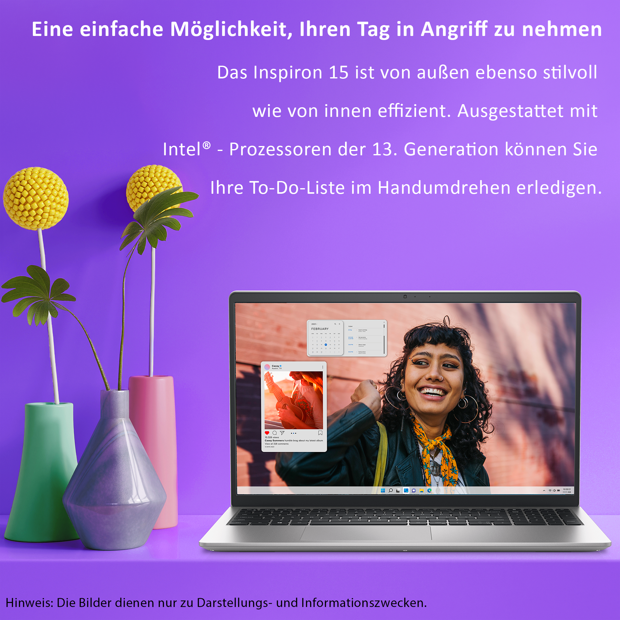 Dell Inspiron 3530 Laptop, 15.6" FHD, i5-1335U, QWERTZ, W11Home