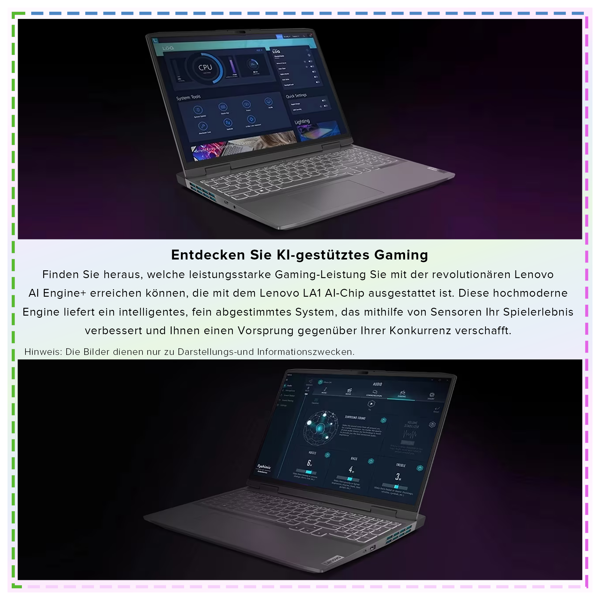 Lenovo LOQ Laptop, i5-13500H, 16" WQXGA, RTX4050, QWERTZ, W11Home