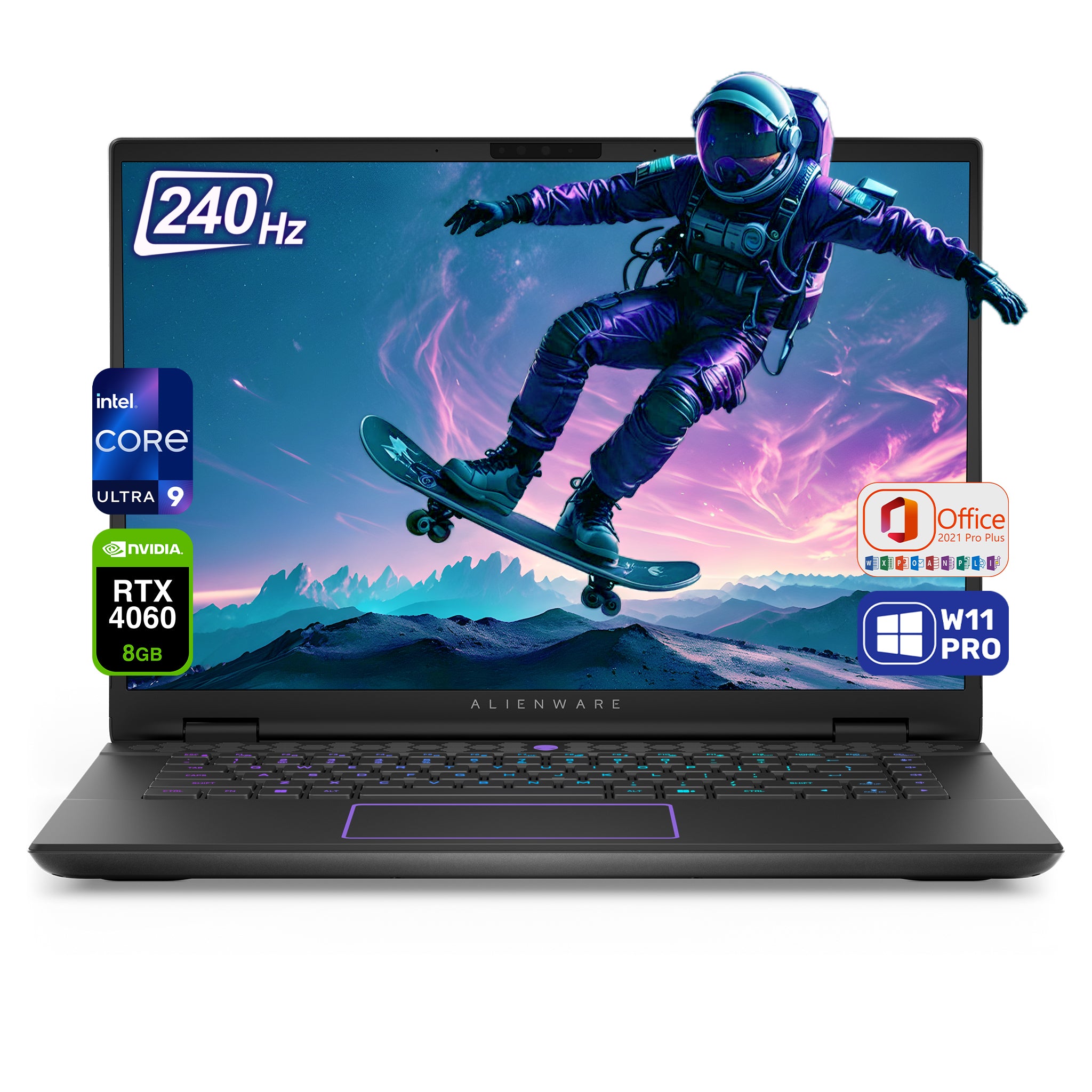 Alienware M16 R2 Gaming Laptop Ultra 9 185H 16 QHD W11Pro Office 2021