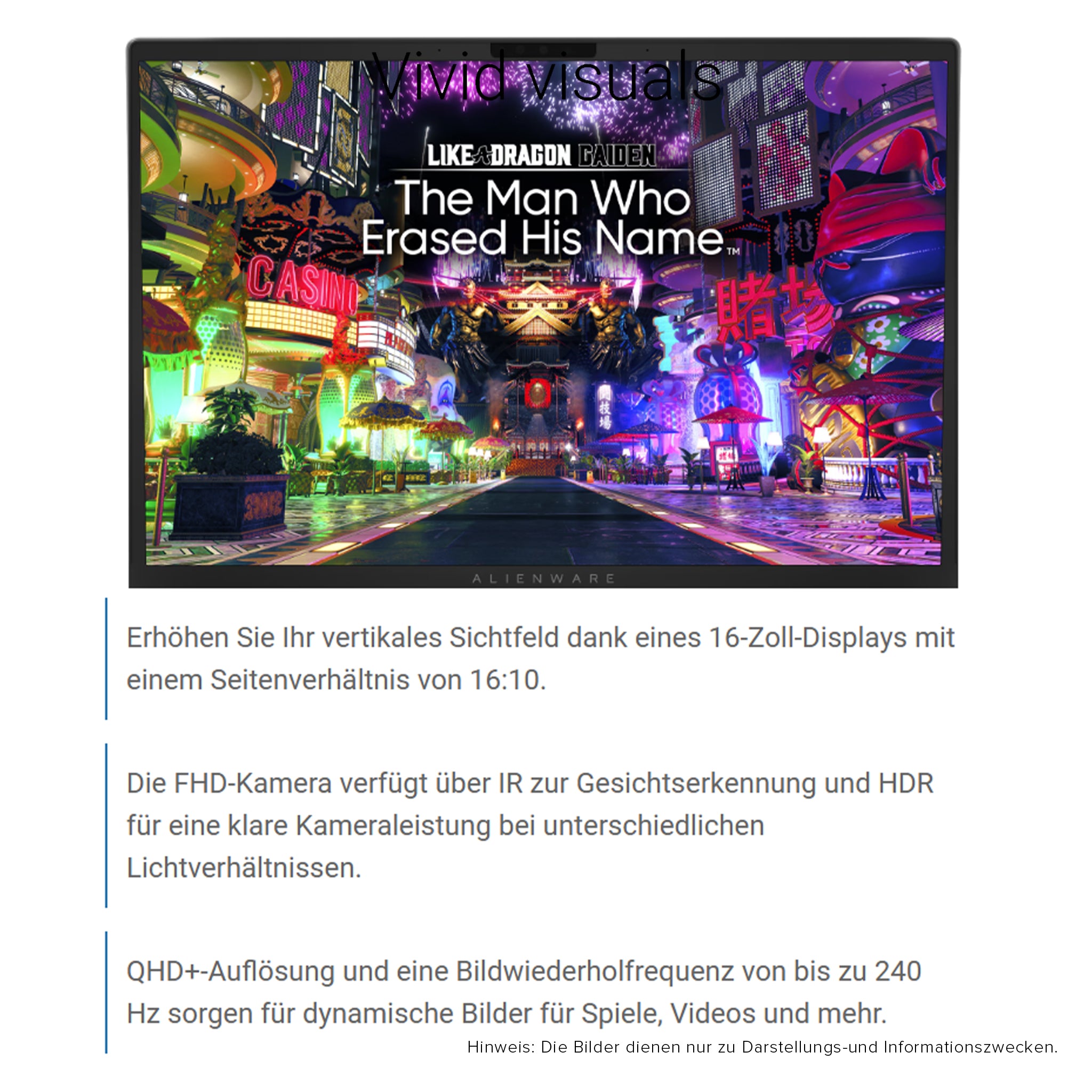 Alienware M16 R2 Gaming Laptop, Ultra 9 185H, 16" QHD+, QWERTY, (Gebraucht-Wie Neu)