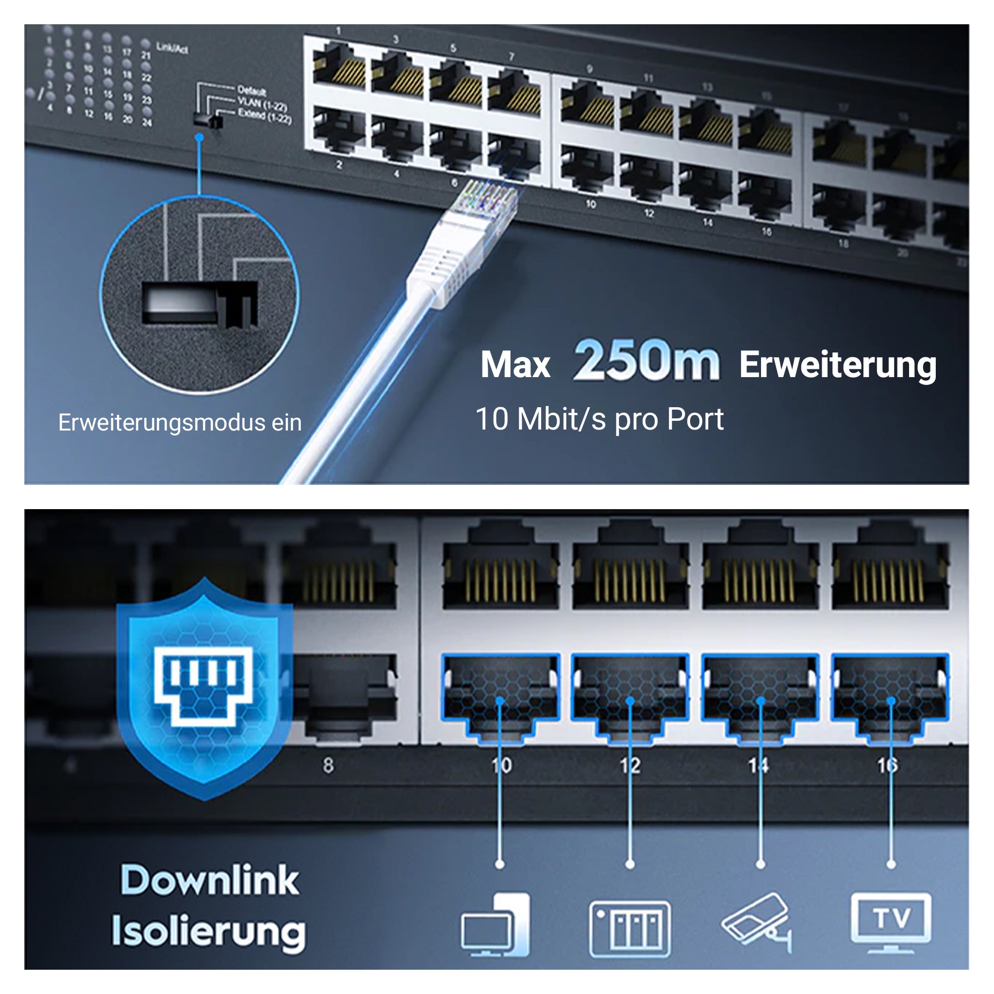 Cudy 24-Port Gigabit Metal Switch, GS1024