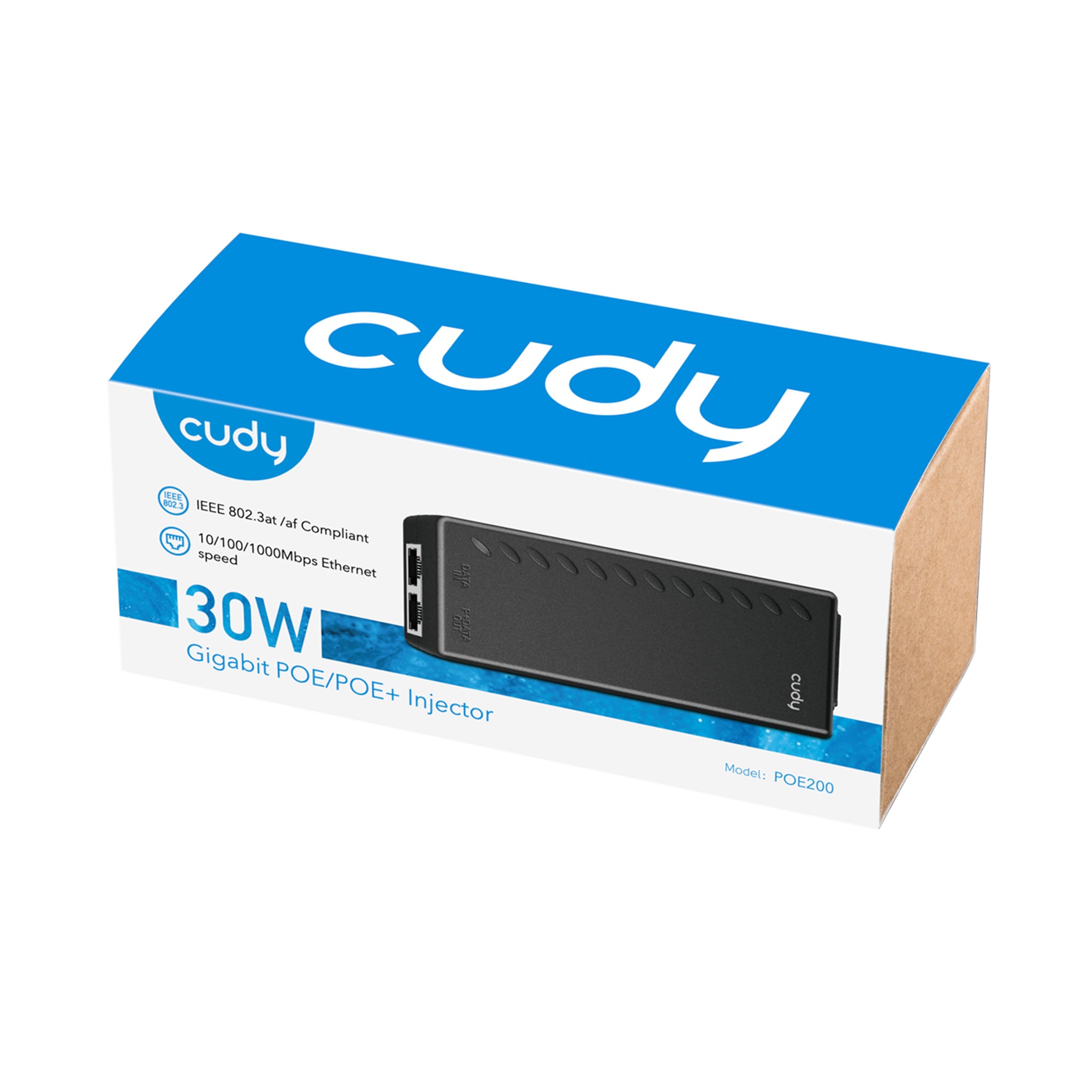 Cudy 30W Gigabit PoE+/PoE Injector, POE200