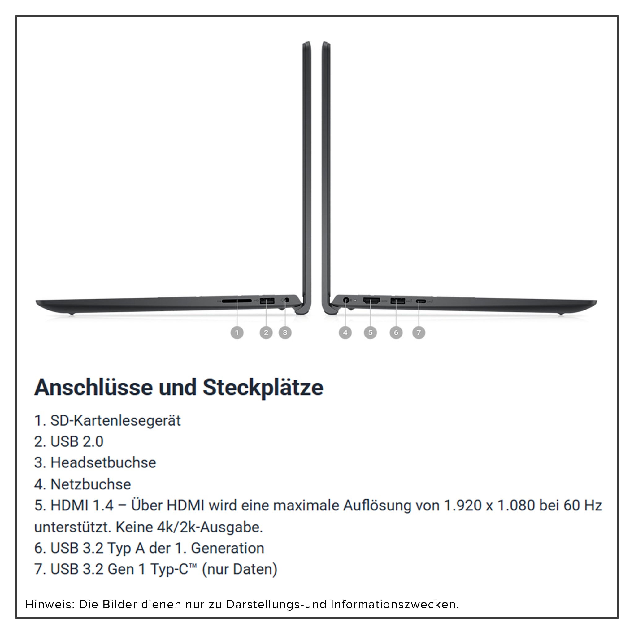 DELL Inspiron 15 3530 Laptop, i7-1355U, 15.6" FullHD, Iris Xe, QWERTZ Tastatur, W11 Pro