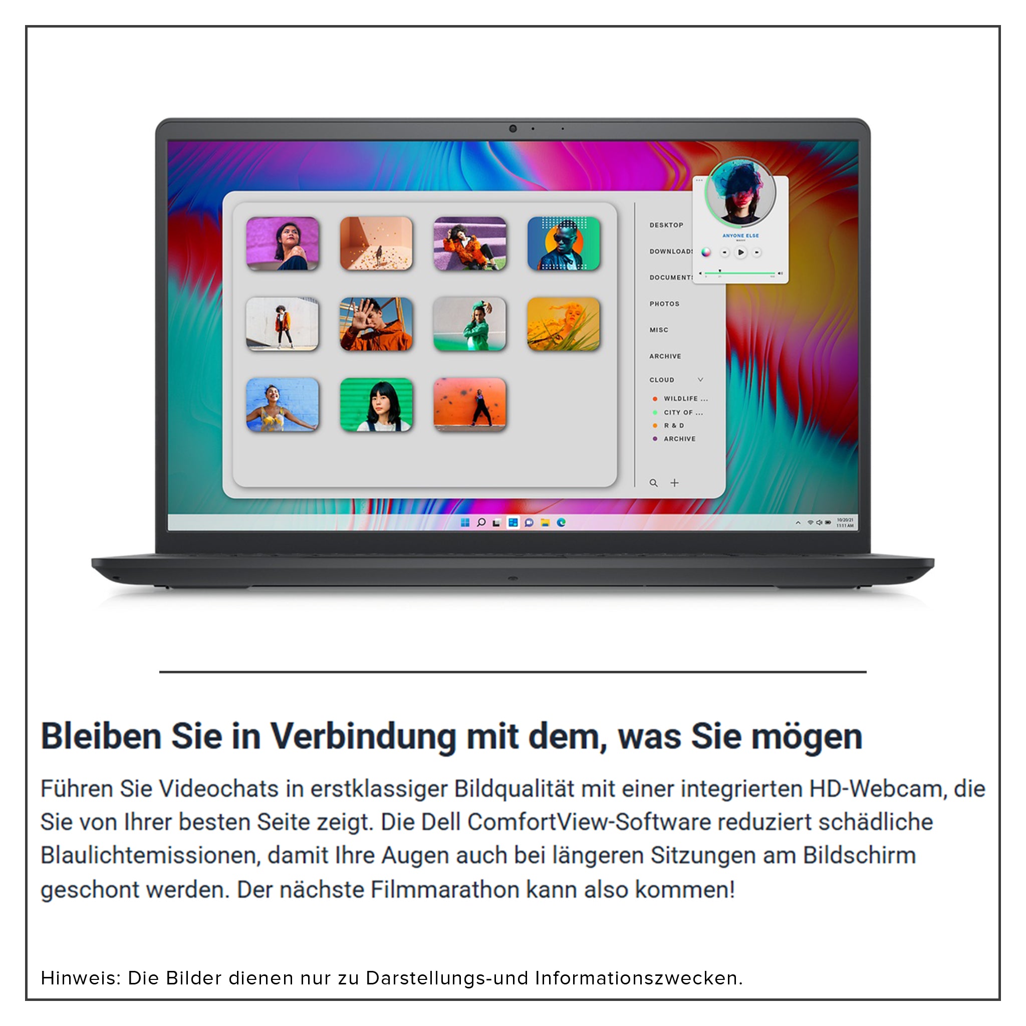 DELL Inspiron 15 3530 Laptop, i7-1355U, 15.6" FullHD, Iris Xe, QWERTZ Tastatur, W11 Pro