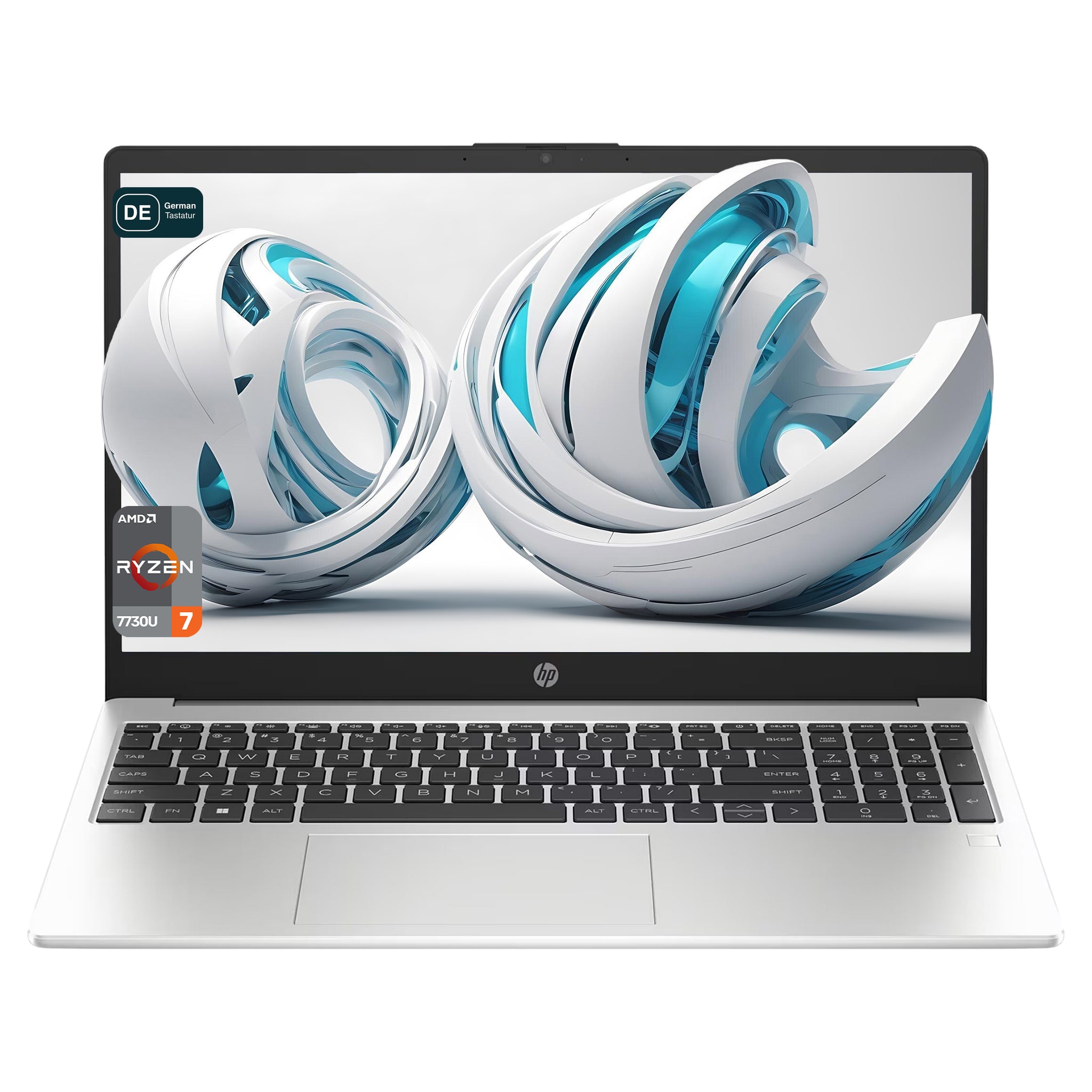 HP 255 G10 Business Laptop, Ryzen 7 7730U, 15.6" FHD, QWERTZ (Used Acceptable)