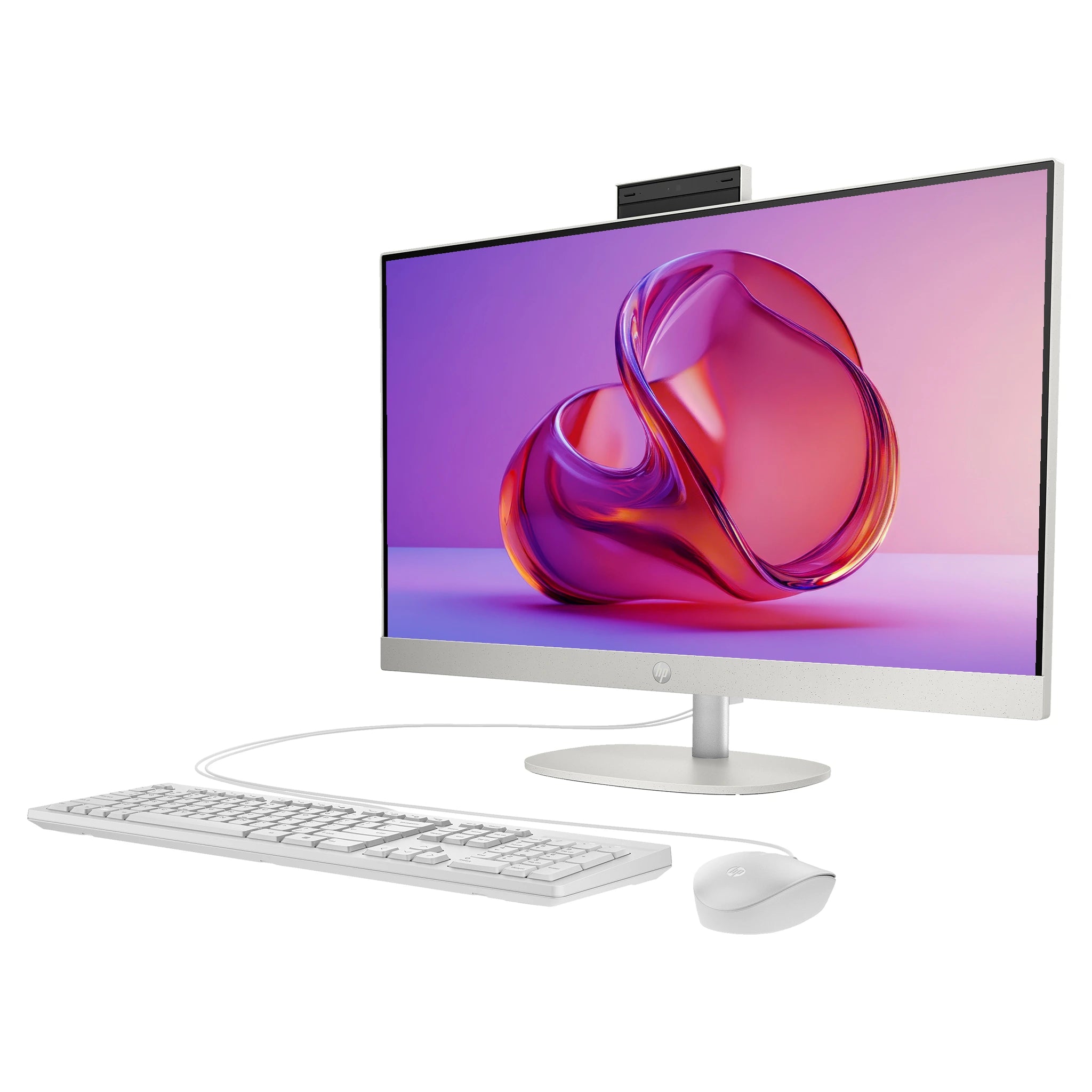 HP All-in-One Desktop PC, i5-1335U, 27" FHD, QWERTZ Tastatur + Maus, W11Home (Gebraucht-Wie Neu)