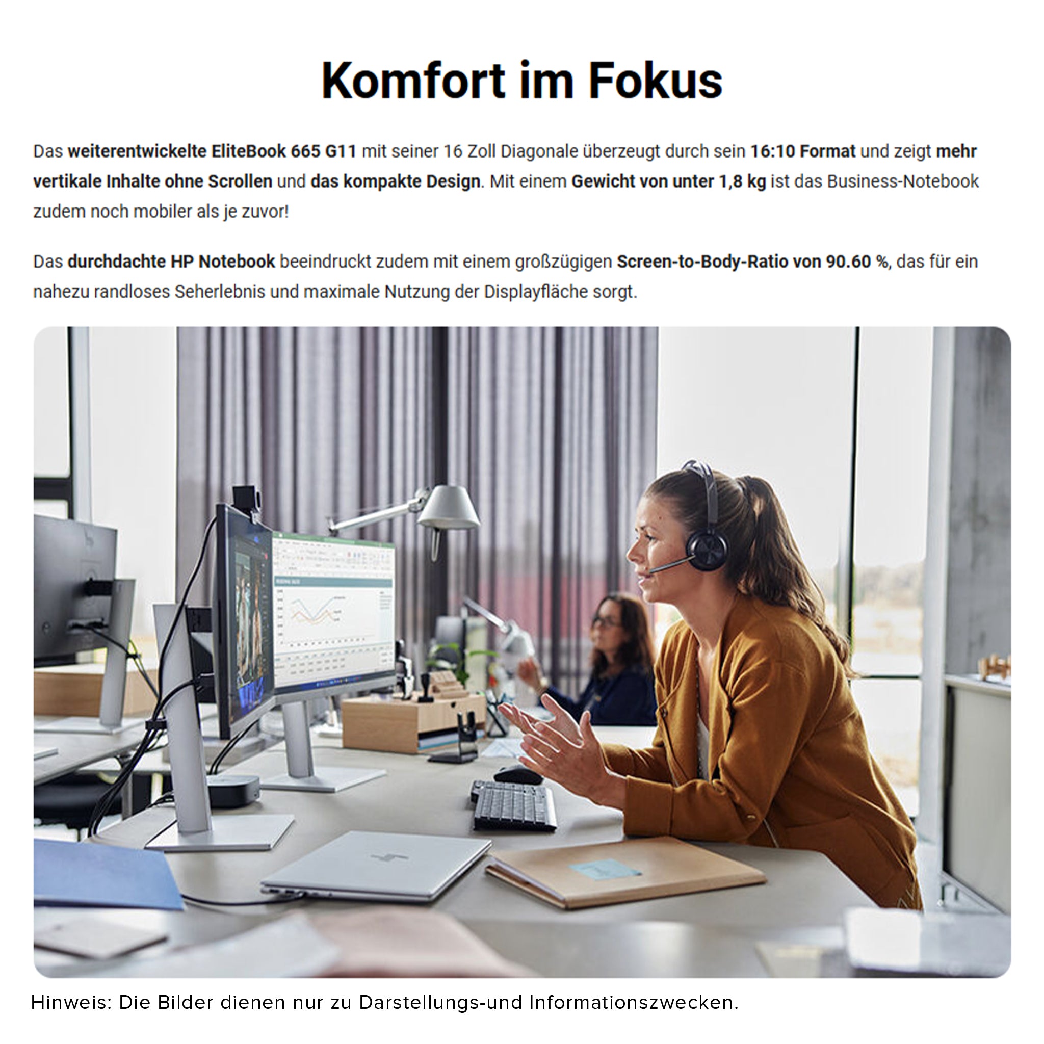 HP EliteBook 665 G11 Laptop, Ryzen 5 7535U, 16" WUXGA, QWERTZ, W11 Pro