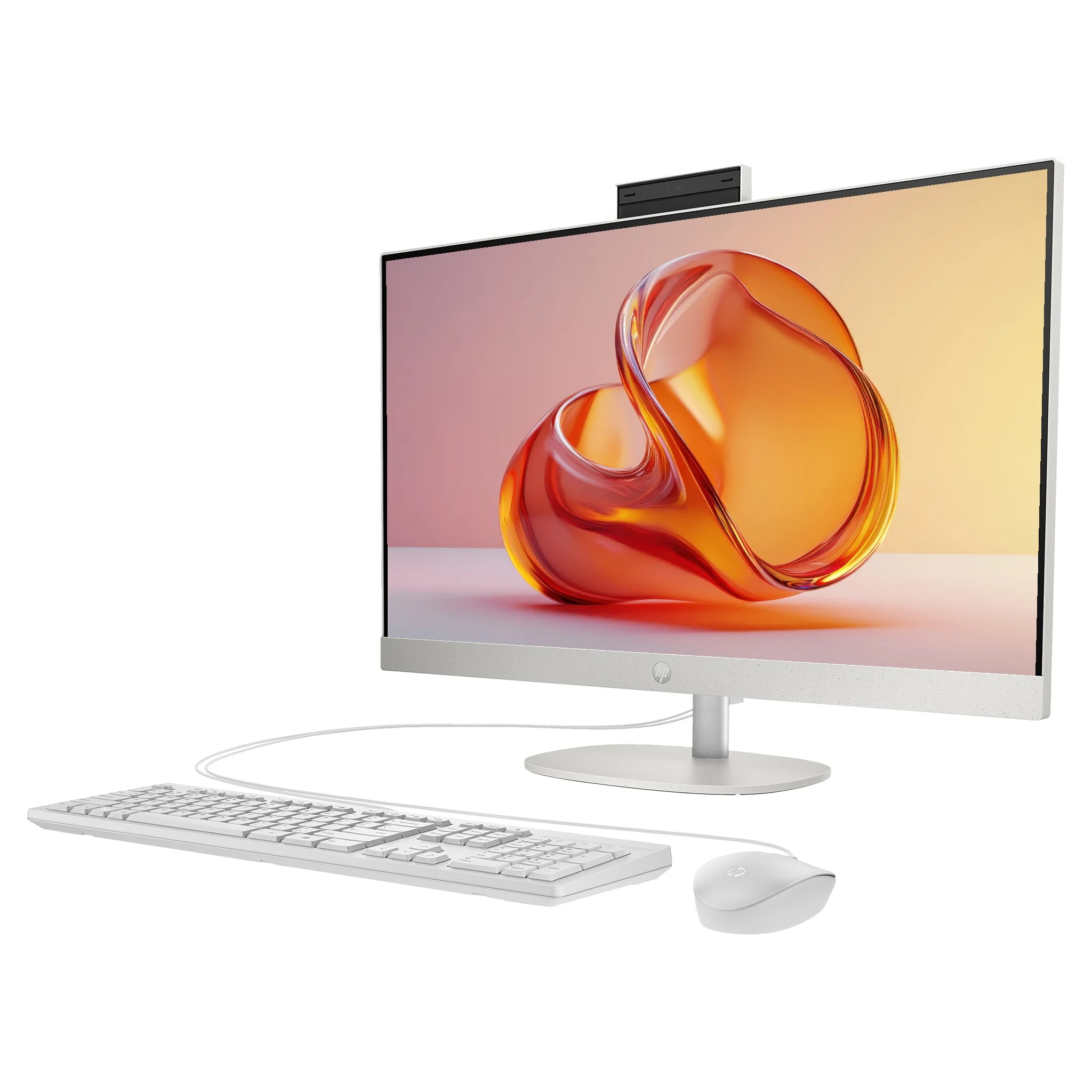 HP Pavilion All-in-One Desktop PC, AMD Ryzen 3 7320U, 27" FHD IPS QWERTZ Tastatur + Maus, FreeDOS,