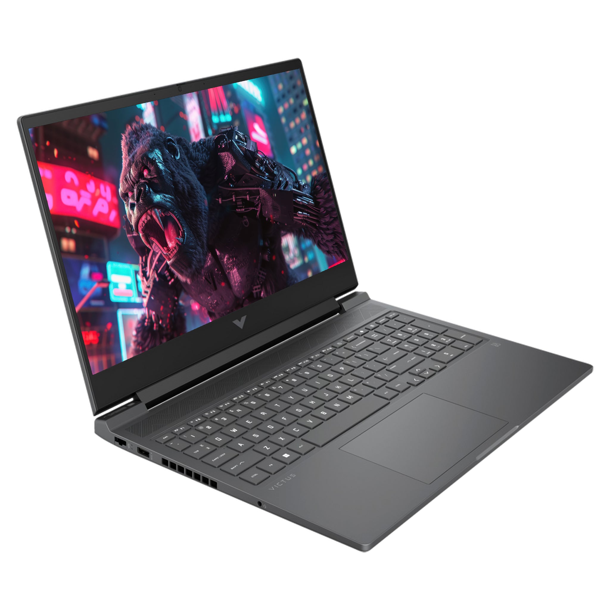 HP Victus Gaming Laptop, Ryzen 7 7840HS, 16.1" FHD, RTX4070, QWERTZ, W11Pro, Mica Silber