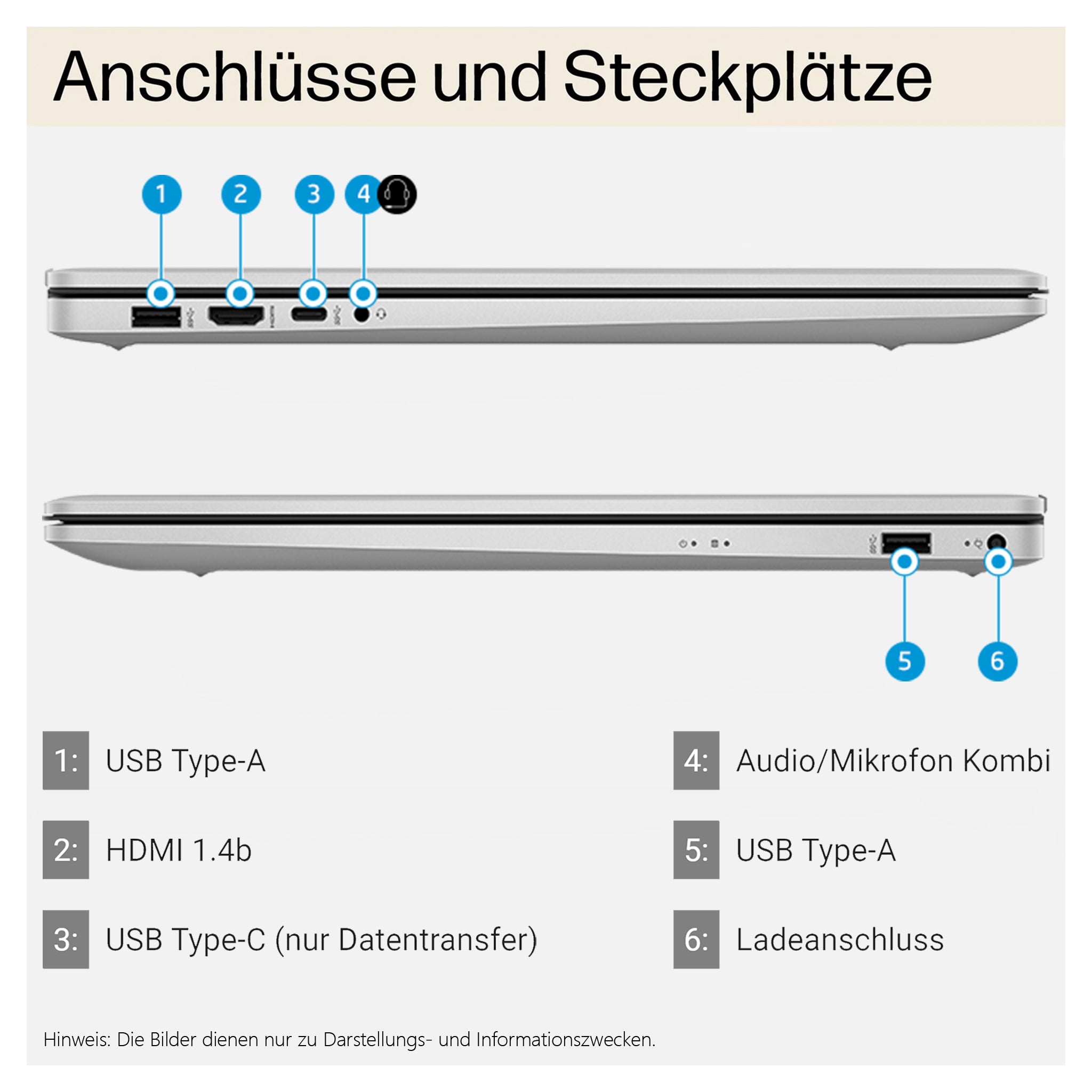 HP 17 Business Laptop, Core i5-120U, 17.3" FHD (1920x1080) Graphics, QWERTZ Tastatur, Windows 11 Pro