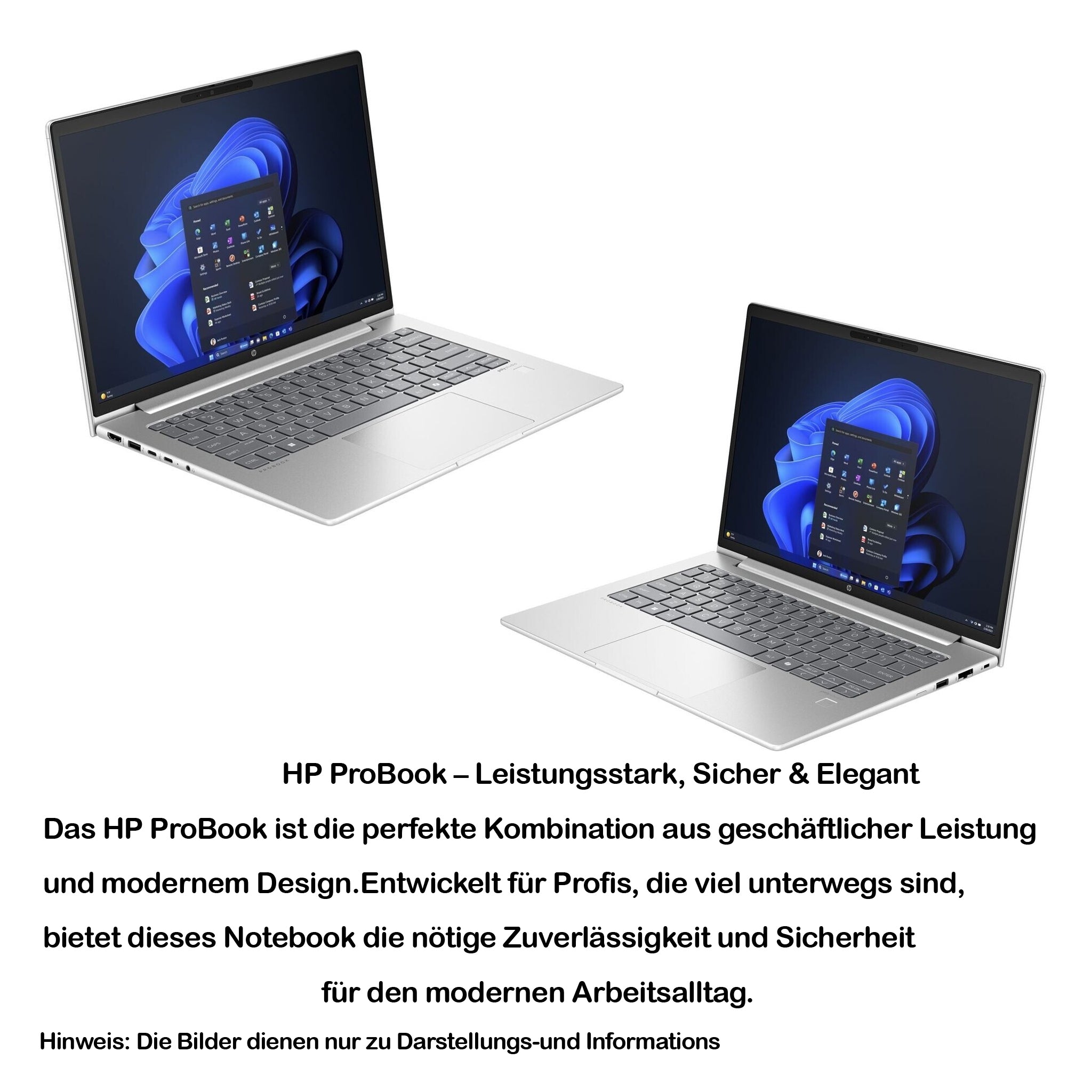 HP ProBook 440 G11 Business Laptop, Core Ultra 5 125U, 14" WUXGA IPS (1920x1200) 400 Nits, Wi-Fi 6E, Fingerprint, Deutsches Tastatur-Layout, Windows 11 Pro, Silber
