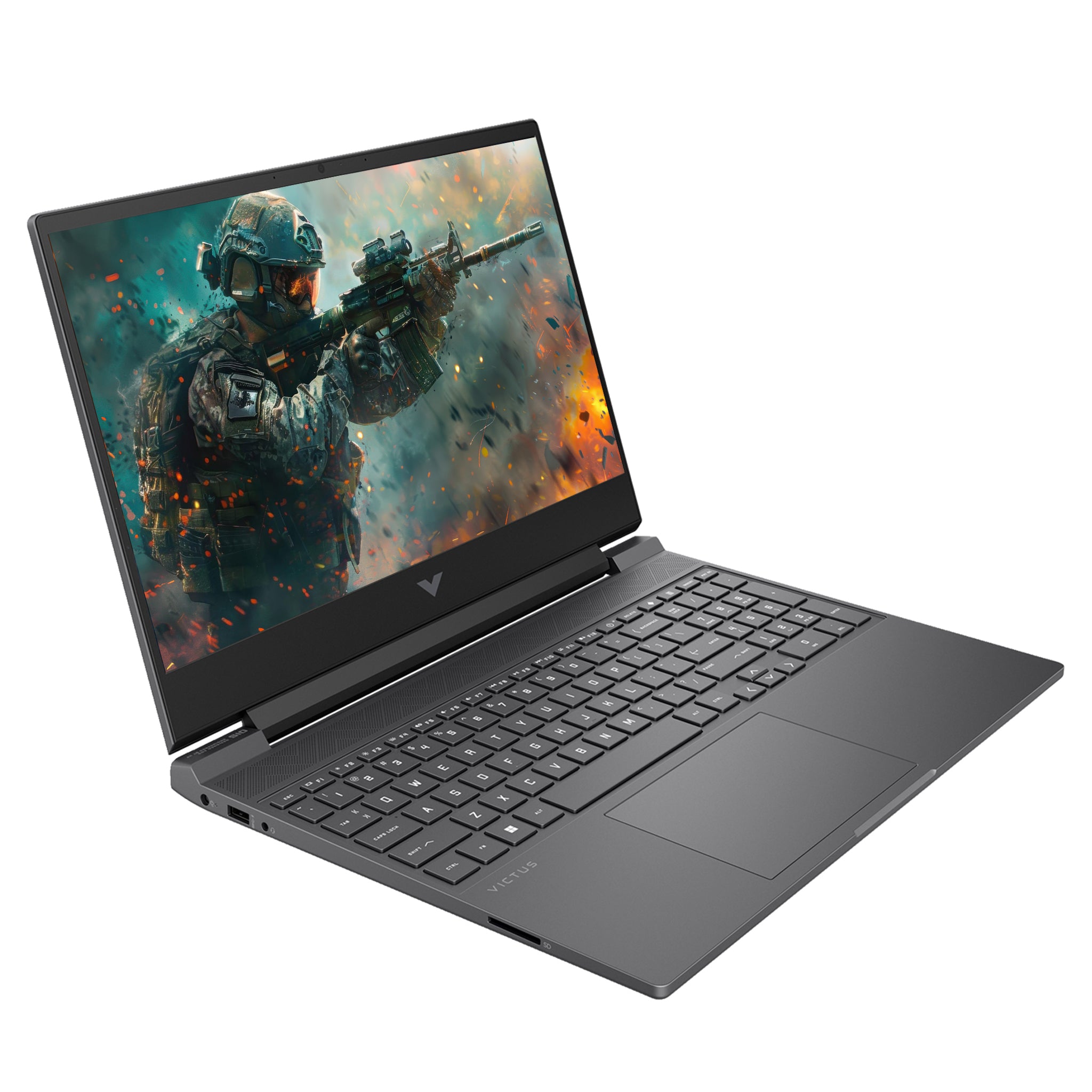 HP Victus 15 Gaming Laptop, Ryzen 7 7445H, 15.6" FHD (1920x1080), RTX 4050, Deutsches Tastatur-Layout, Windows 11 Pro