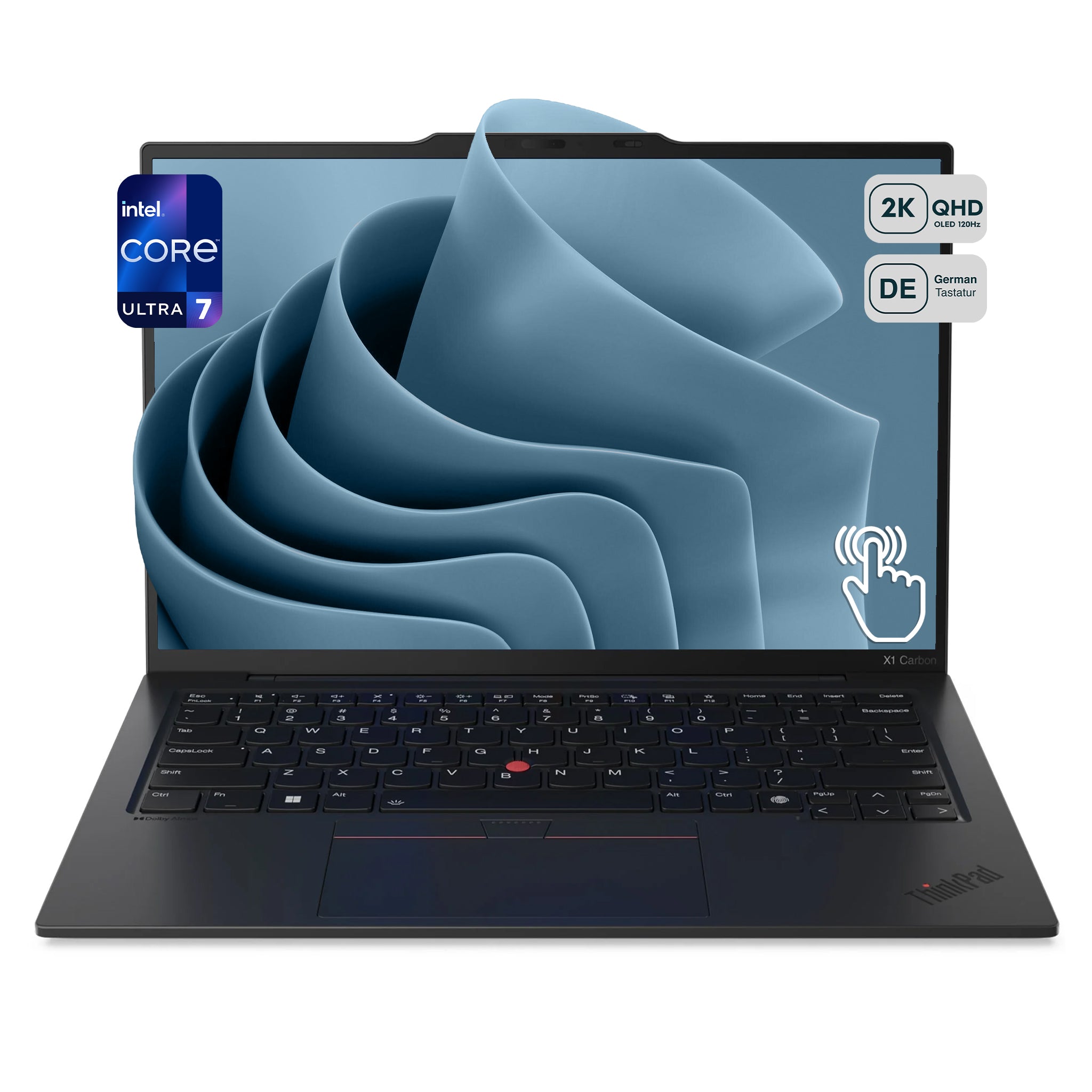 Lenovo ThinkPad X1 Carbon Business Laptop, 14" 2.8K OLED Touch 120Hz, QWERTZ, (Gebraucht-Wie Neu)