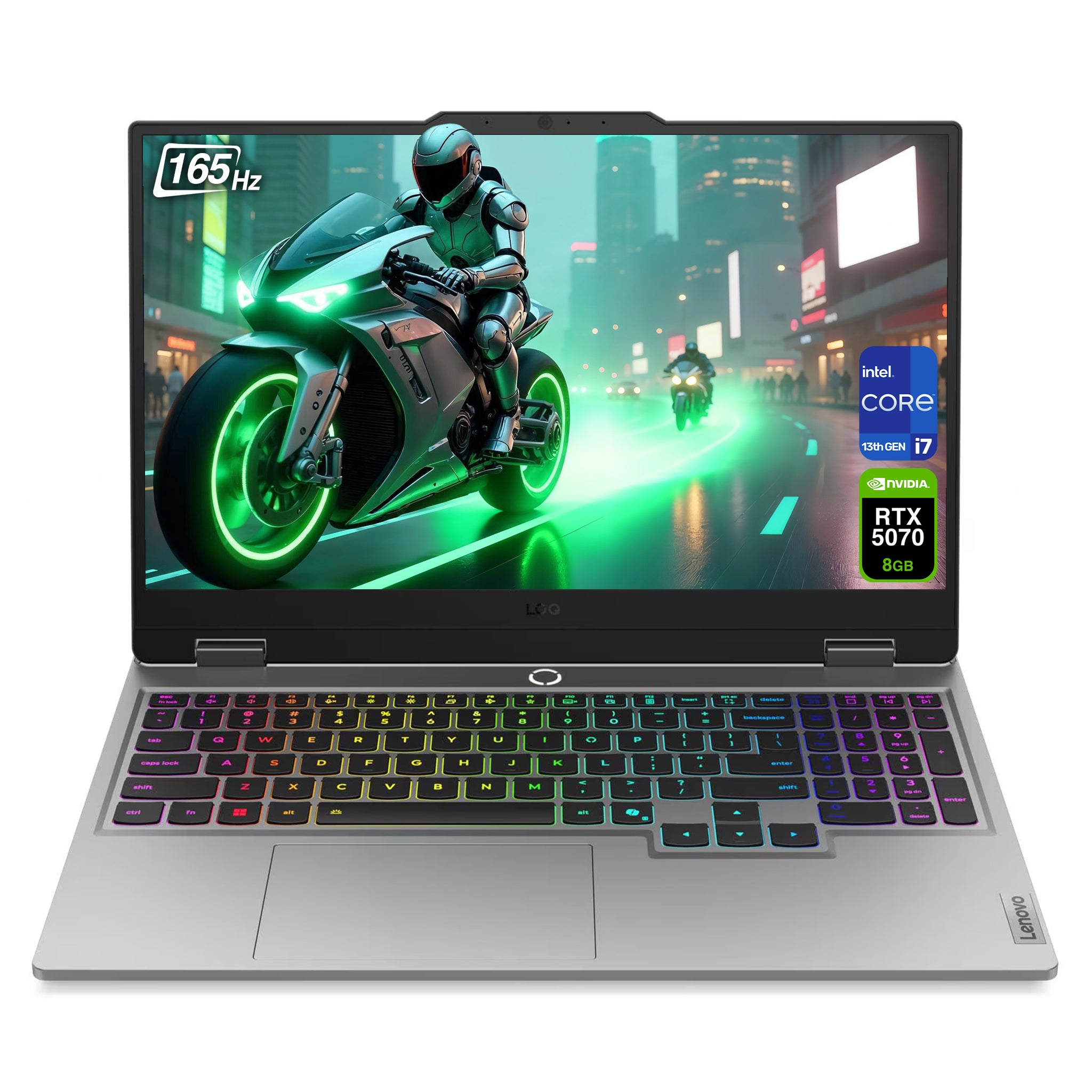 Lenovo LOQ 15IRX10 Gaming Laptop, Core i7-13650HX, 15.6" WQHD, RTX 5070, Deutsches Tastatur-Layout, W11 Home
