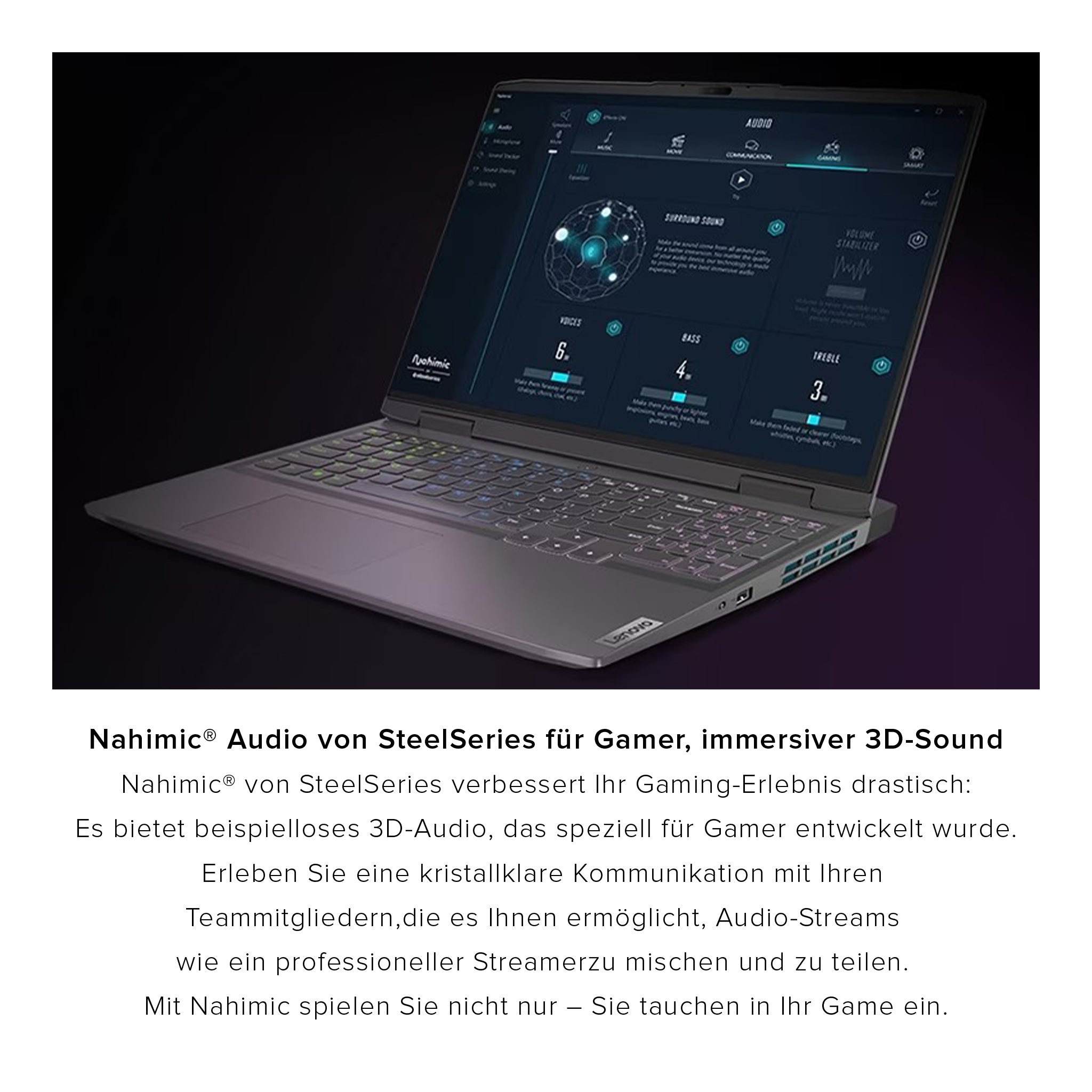 Lenovo LOQ Laptop, 16" WQXGA, Ryzen 7 7840HS, RTX4060, QWERTZ, W11Home (Gebraucht-Wie Neu)