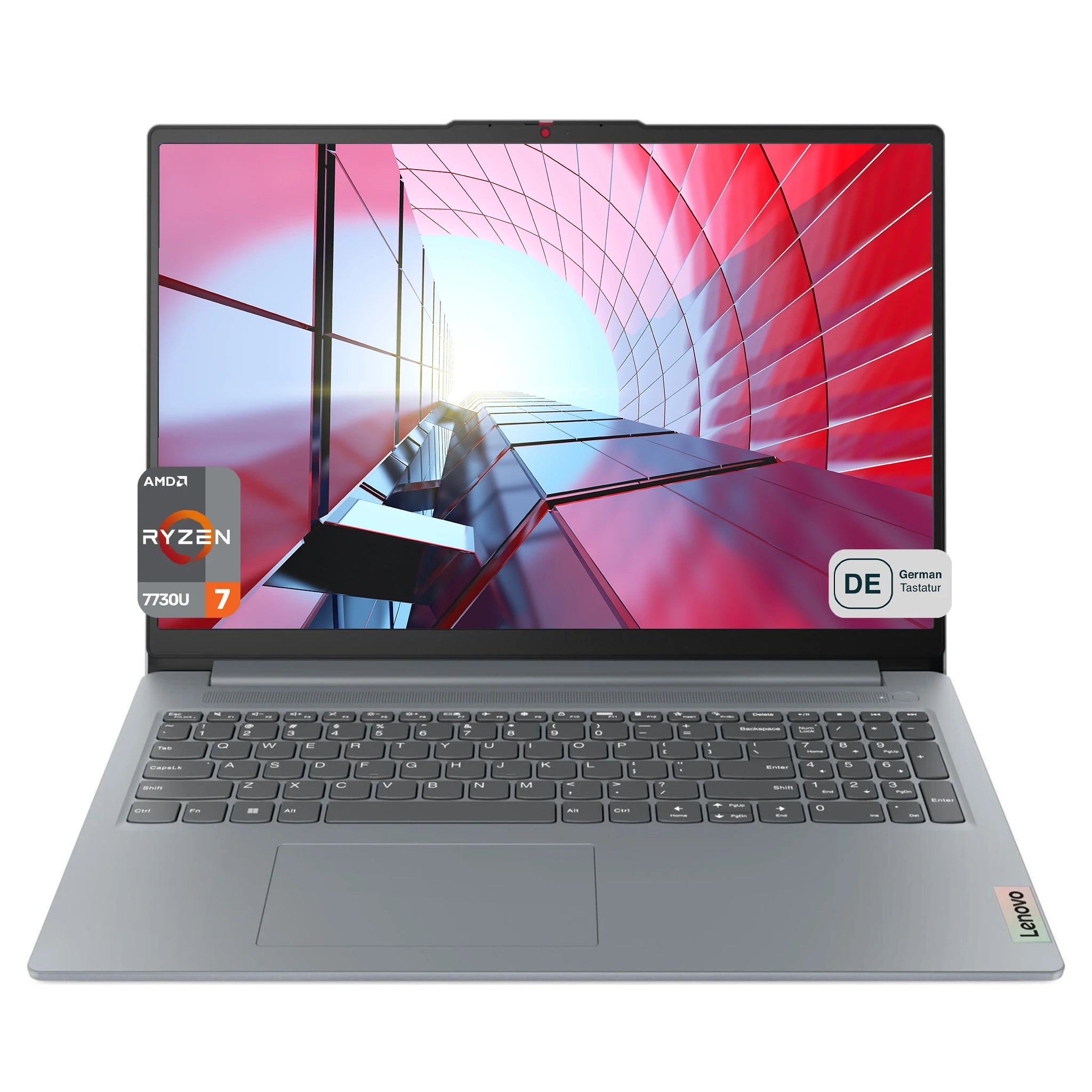Lenovo IdeaPad Slim 3 Business Laptop, Ryzen 7 7730U, 16" WUXGA, QWERTZ
