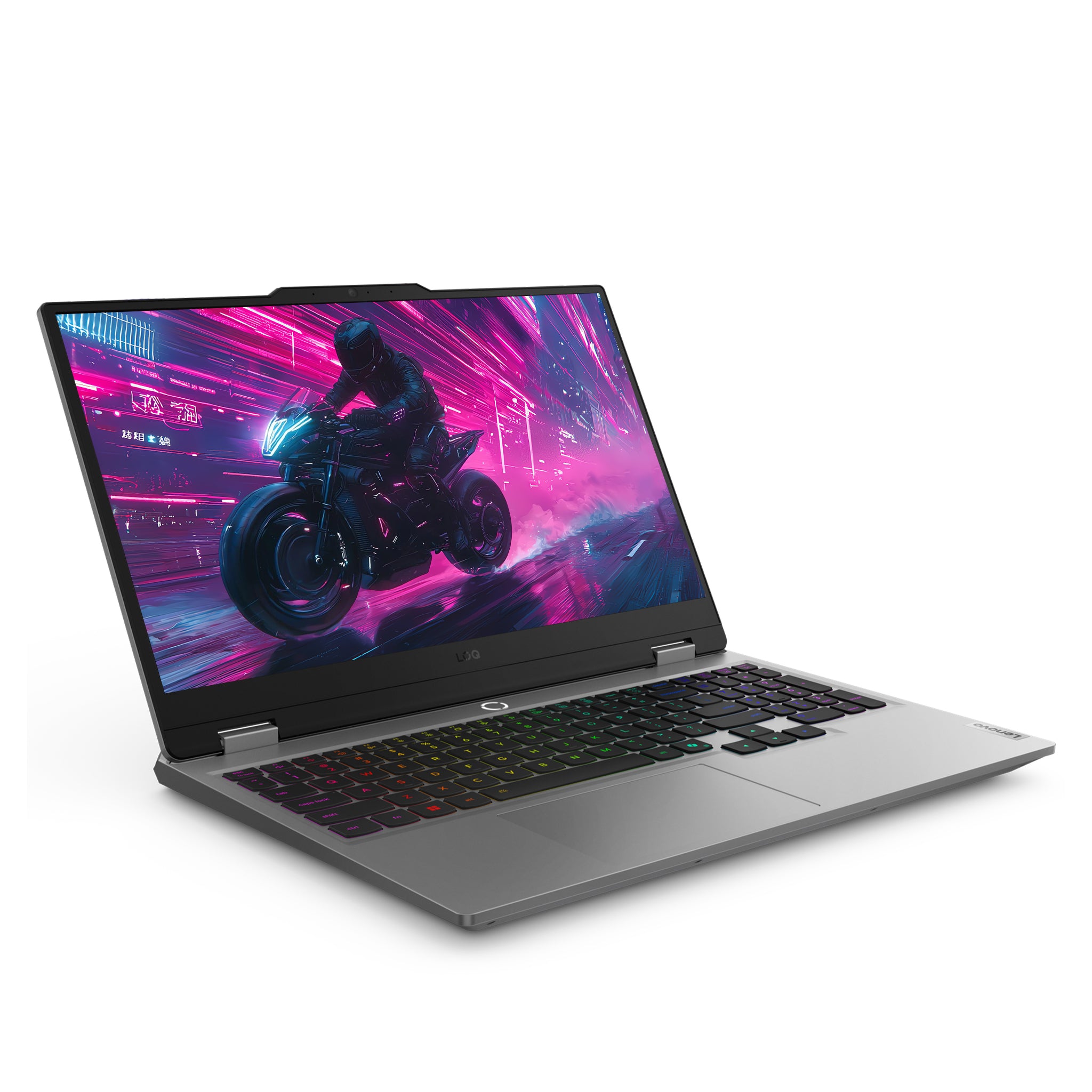 Lenovo LOQ 15AHP10 Gaming Laptop, Ryzen 5 220, 15.6" FHD (1920x1080) IPS Display, RTX 5050, Deutsches Tastatur-Layout, W11 Home, Luna Grey