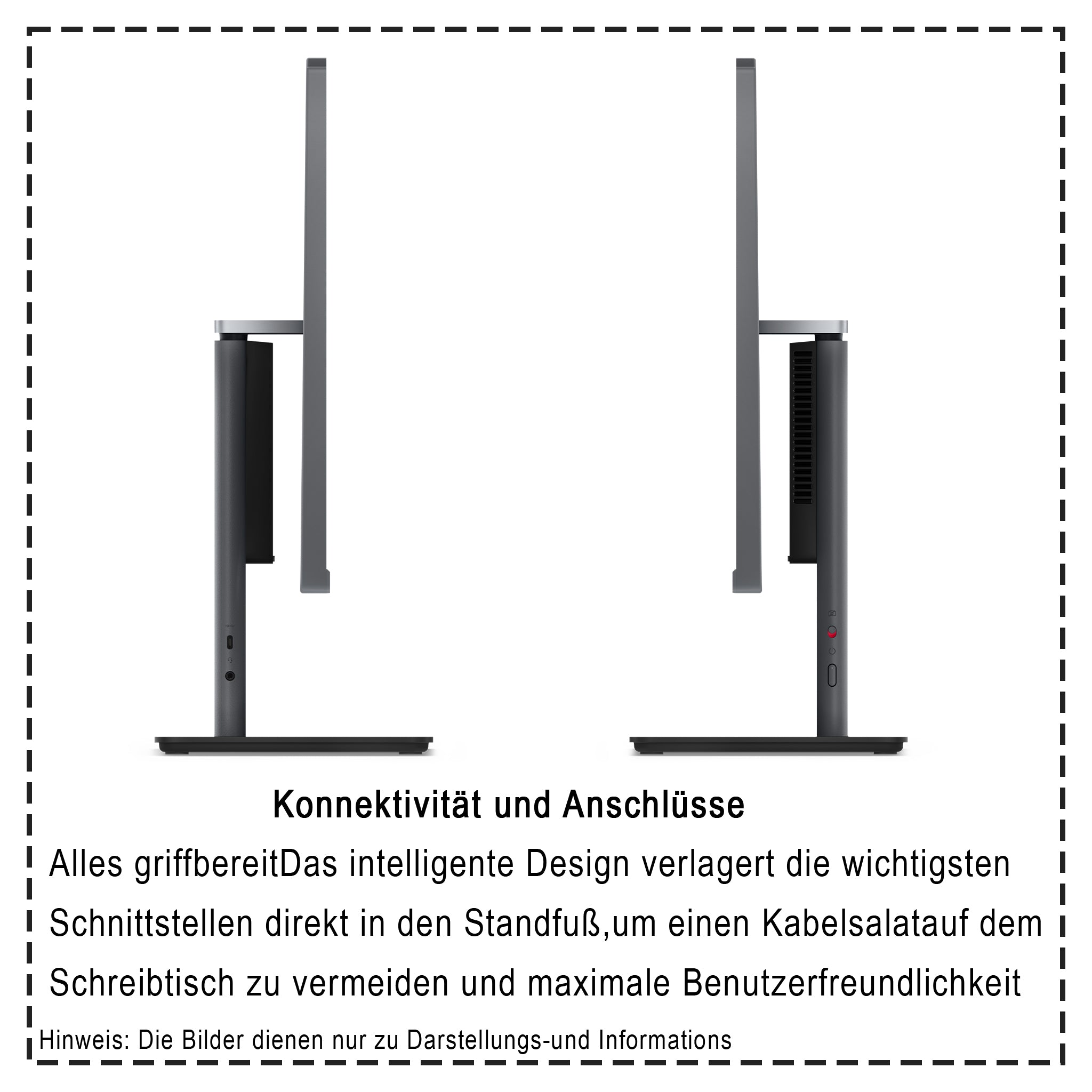 Lenovo ThinkCentre All-in-One PC, Core i5-13420H, 27" FHD IPS Display (1920×1080), Graphics, W11 Pro, Deutsches Tastatur-Layout