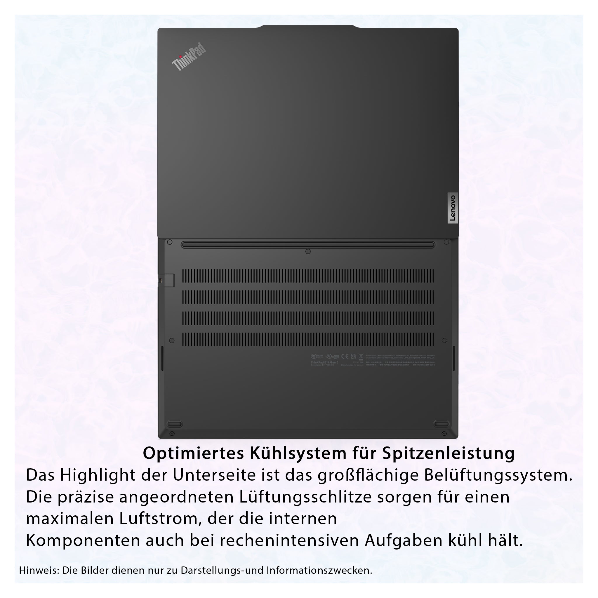 Lenovo ThinkPad E14 Gen6 Business Laptop, Core Ultra 5 125H, 14" IPS (1920x1200) Display, Intel Graphics, Deutsches Tastatur-Layout, W11 Pro, Schwarz