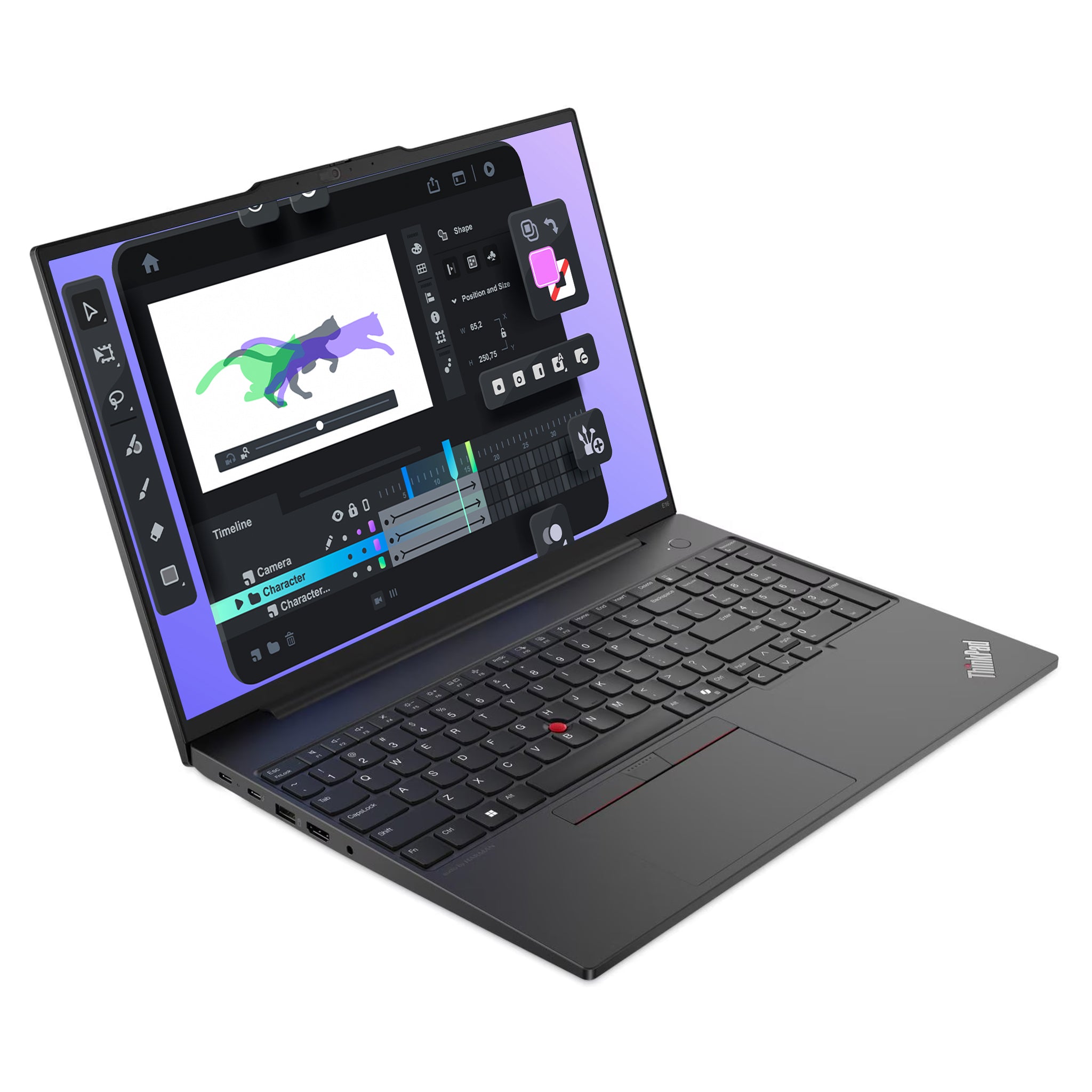 Lenovo ThinkPad E16 Gen 2 Laptop, Ultra 5-125U, 16" QWERTZ Tastatur, W11 Pro
