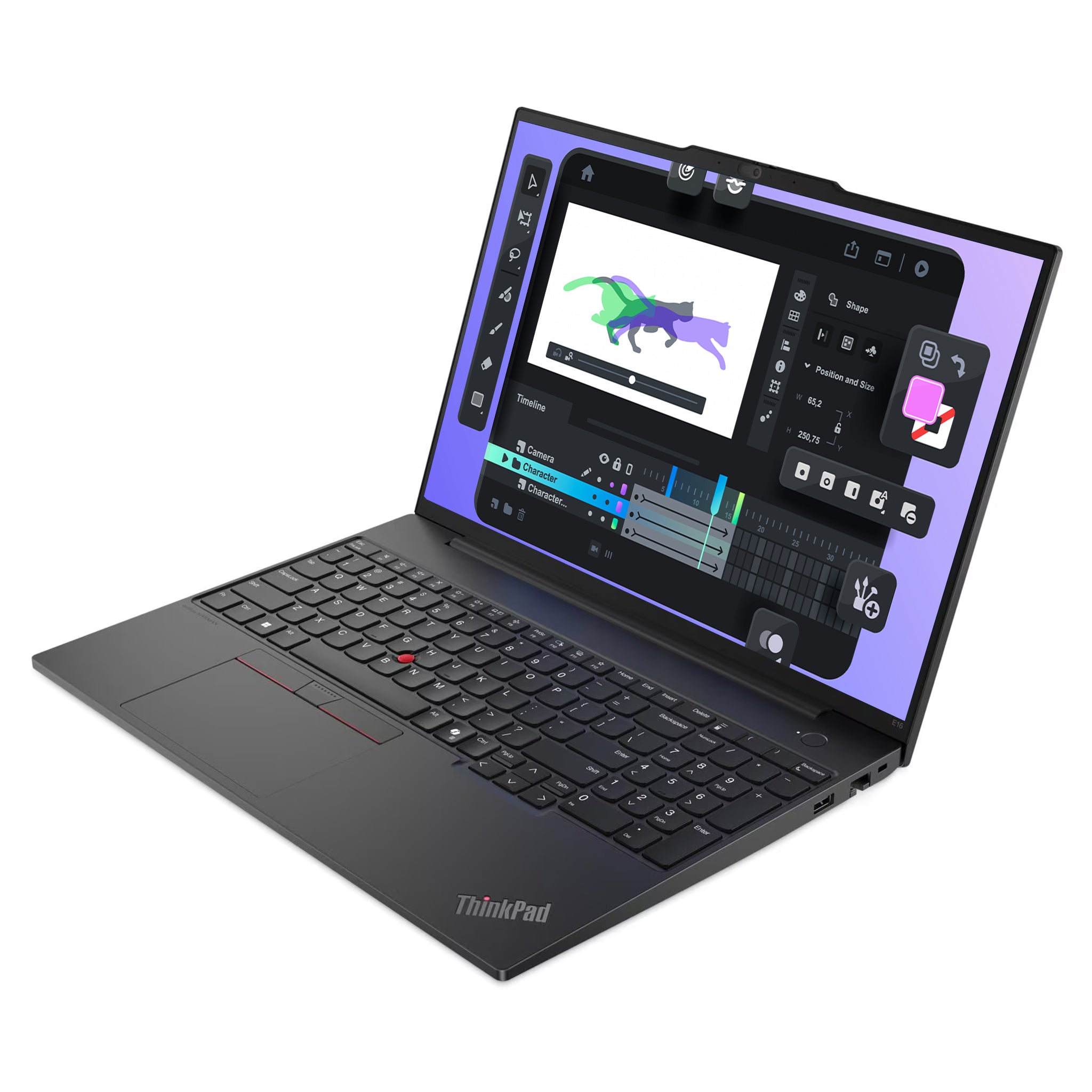 Lenovo ThinkPad E16 Gen 2 Laptop, Ultra 5-125U, 16" QWERTZ Tastatur, W11 Pro