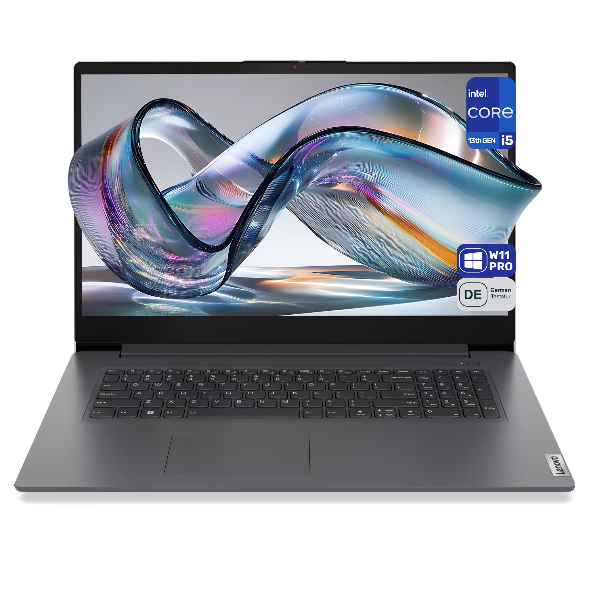 Lenovo V17 IRU G4 Laptop, Core i5-13420H, 17.3" FHD (1920x1080), Deutsches Tastatur-Layout, W11 Pro