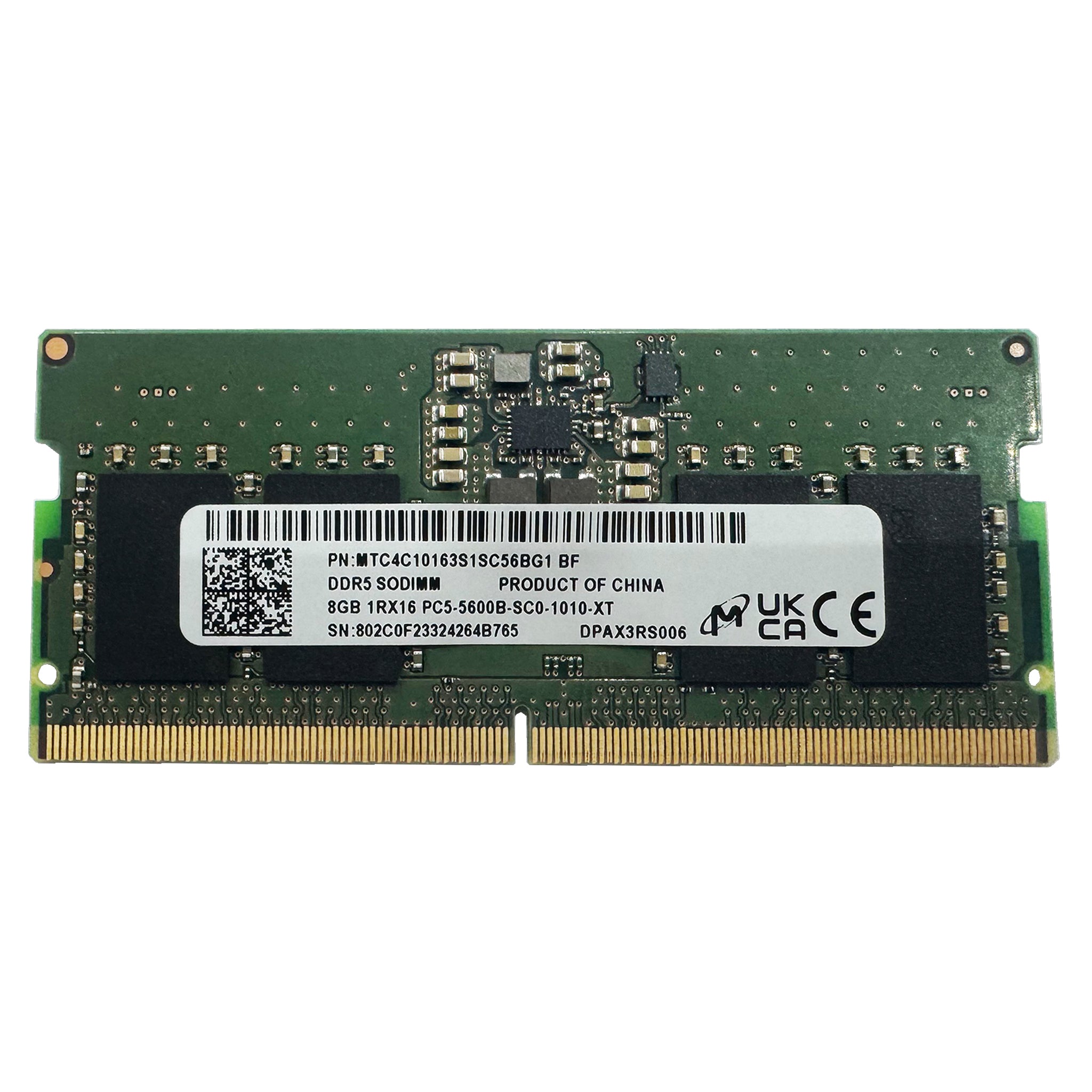 Micron 8GB 5600Mhz PC5 DDR5 Laptop RAM