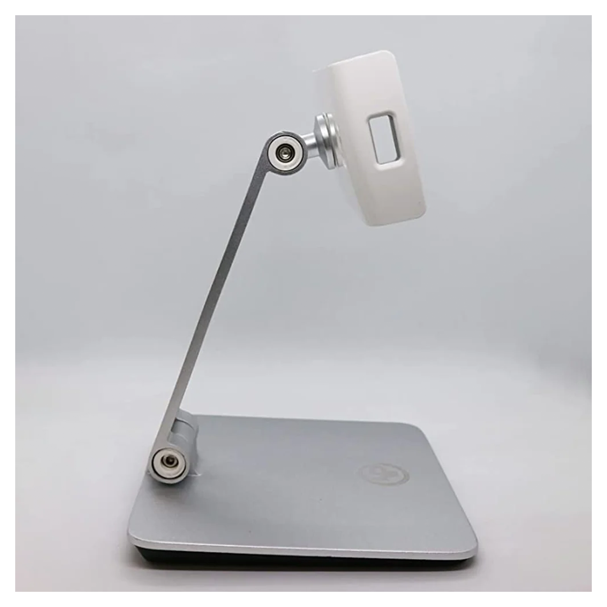 NPO STD20116S 360° verstellbarer Tablet- und Handyständer, faltbarer Metall-Tablet-Halter für iPad, Samsung Tab, Kindle, Nintendo Switch (4,7-12,9 Zoll) (Silber)