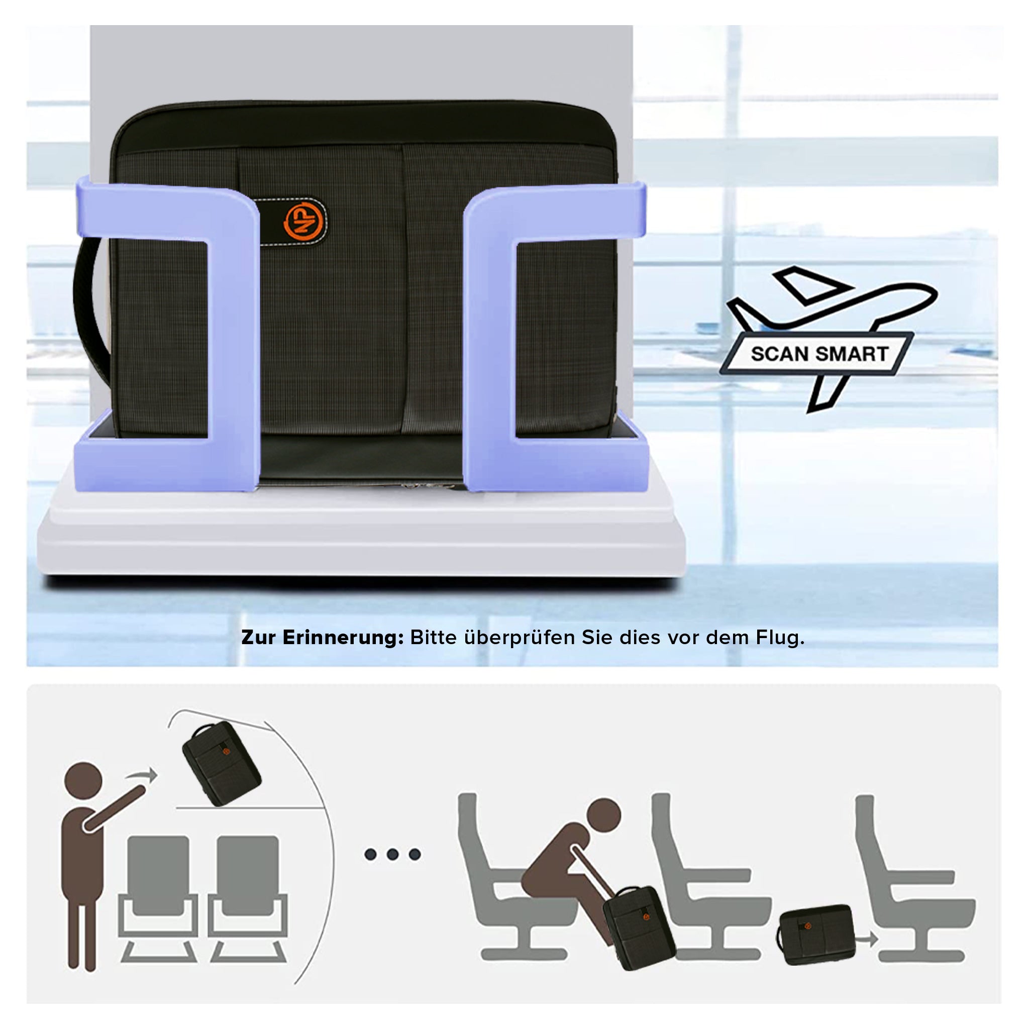 NPO, Travela Reiserucksack, 15,6 Zoll Laptop Rucksack, Unisex