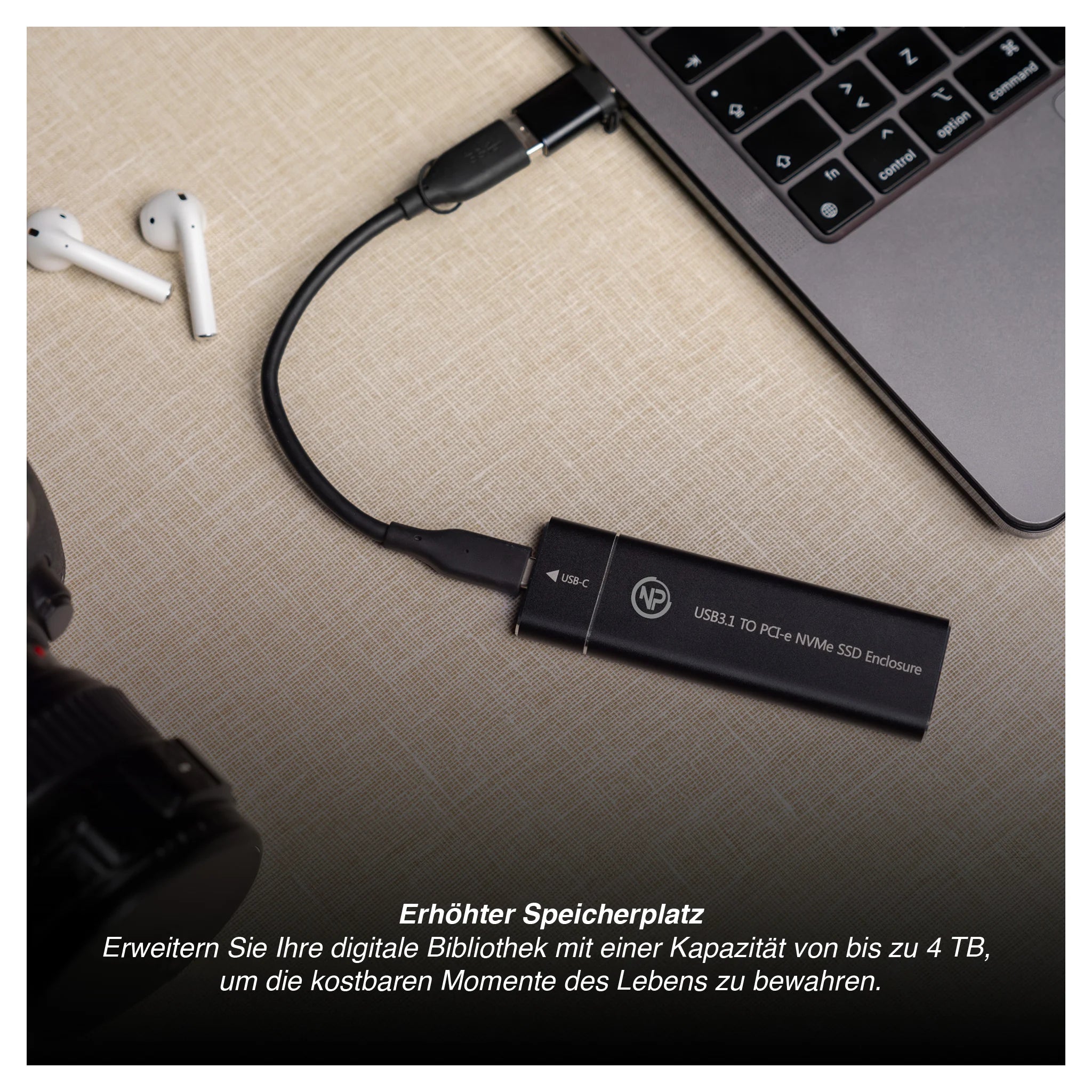 NPO bis zu 1000 MB/s Tragbare Externe SSD