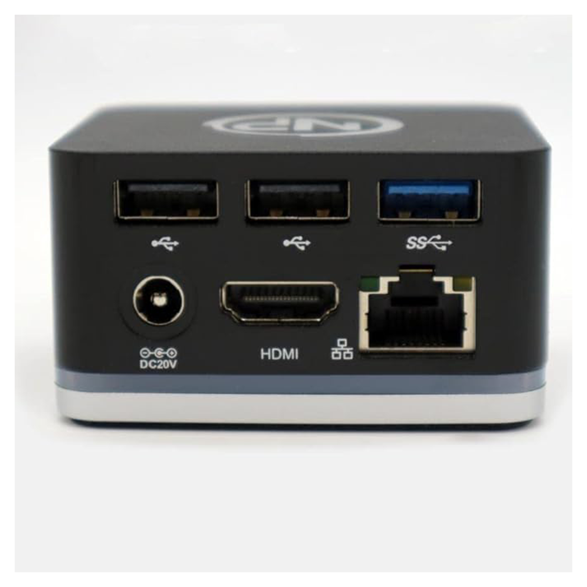 NPO USB C Cube - Mini Docking Station, Compatible with Thunderbolt 3 Ports and Specific USB-C Systems (Connect 1x HDMI up to 4K @ 30Hz Monitor, Ethernet, 3x USB Ports)