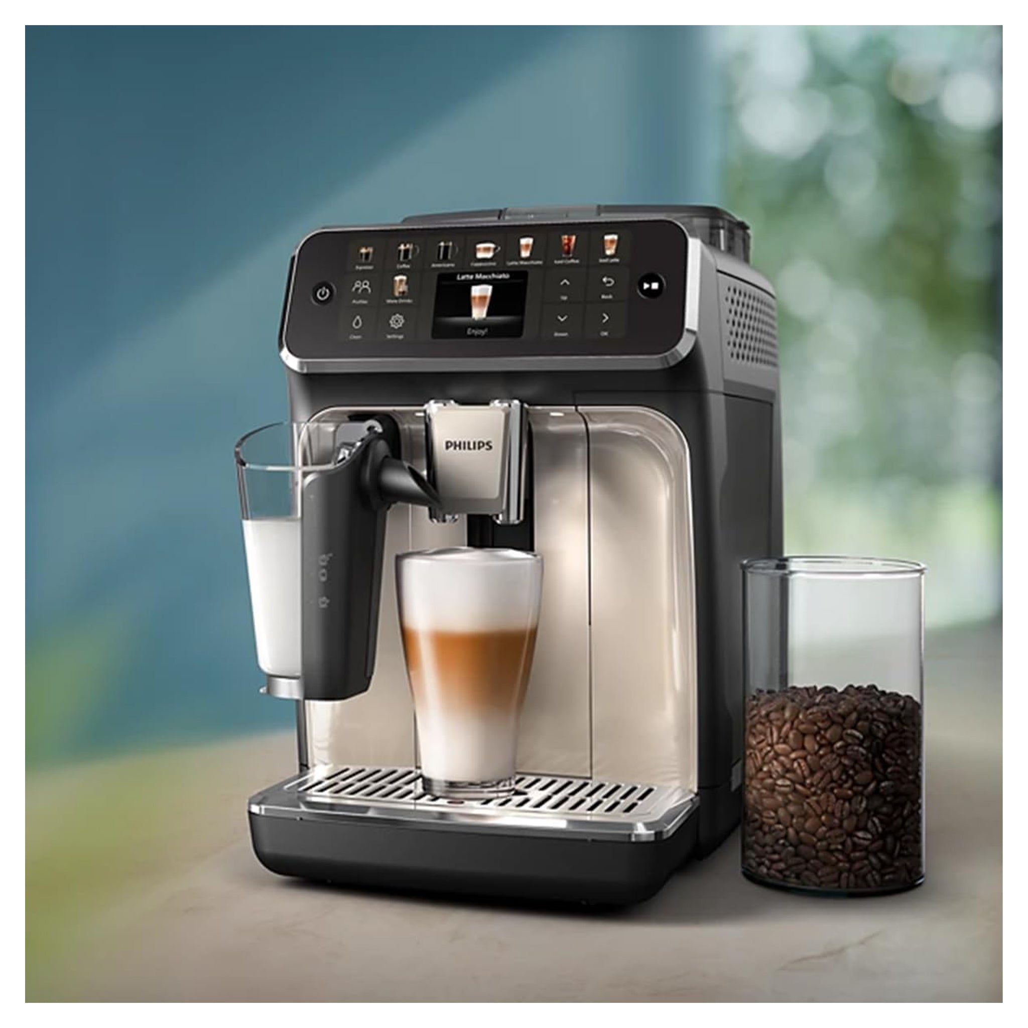 Philips Serie 5500 Kaffeevollautomat, Matt-Schwarz
