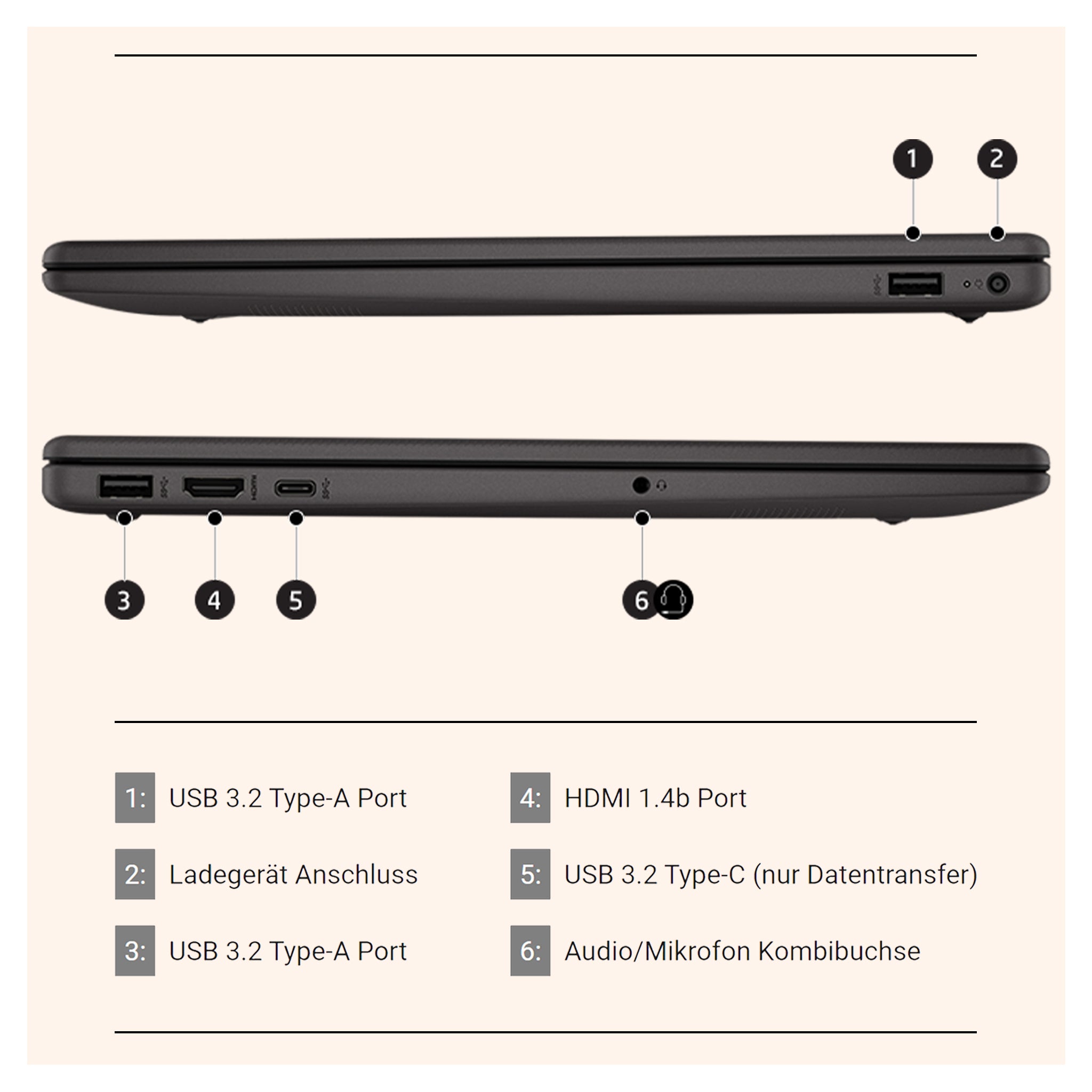 Hp 250 G10 Business Laptop, i5-1335U, 15.6" IPS FHD, QWERTZ Tastatur (Gebraucht - Sehr Gut)