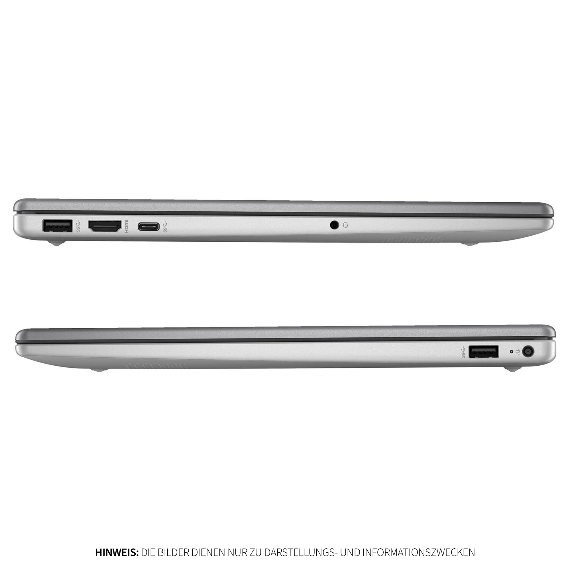 HP 255 G10 Business Laptop, AMD Ryzen™ 3 7320U, 15.6" Full HD (1920x1080), AMD Radeon 610M, Wi-Fi 6, Deutsches Tastatur Layout, Windows 11 Home, Silber