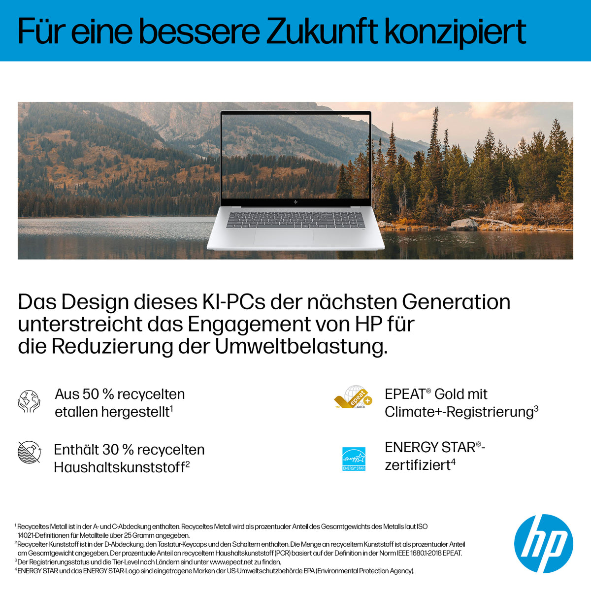 HP OmniBook 7 Next Gen AI 17, Intel Core Ultra 7 258V, 17,3″ FHD IPS Touchscreen (1920×1080), NVIDIA RTX 4050 6 GB, DE Tastatur, Windows 11 Home, Silber