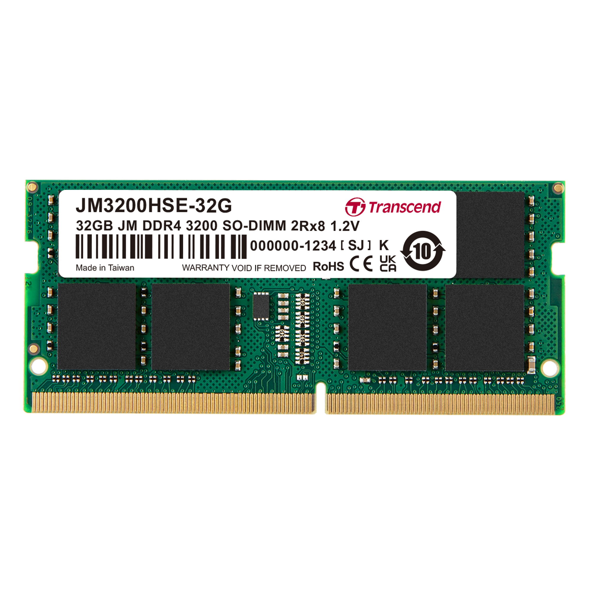 Transcend 32GB JM DDR4 3200 SO-DIMM 2Rx8 2Gx8