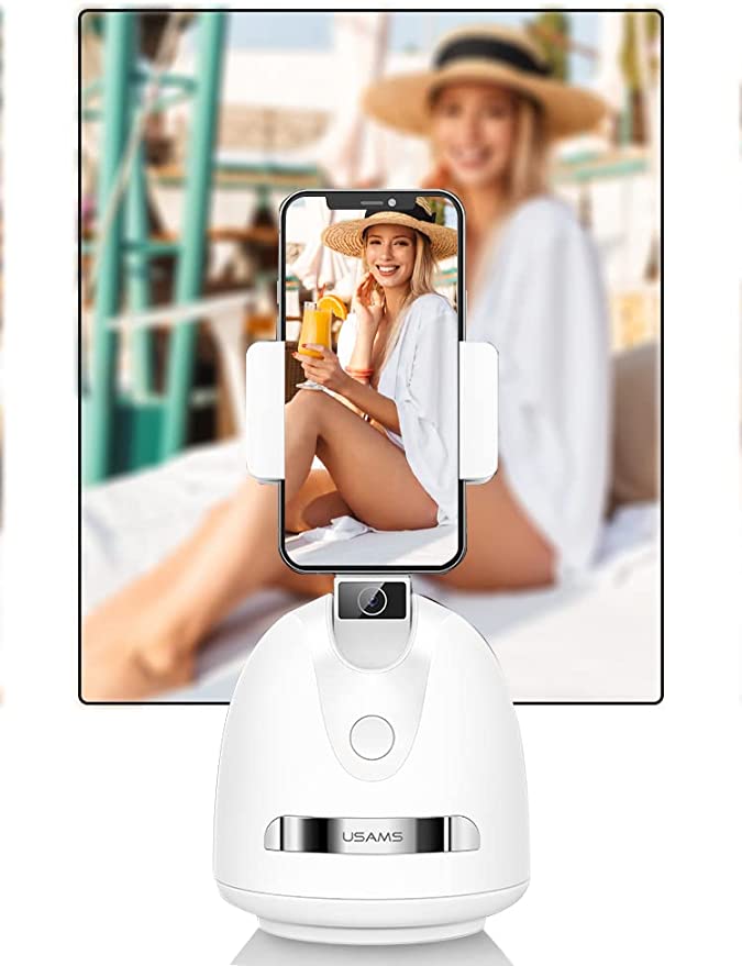 USAMS Vlog Shootings smart face tracking phone holder, live streaming, e-commerce Plattformen, Tiktok, YouTube, keine App erforderlich, US-ZB239