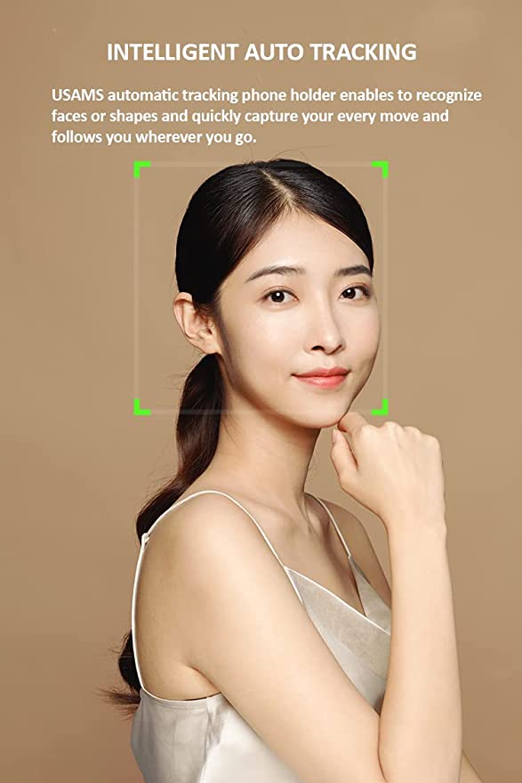 USAMS Vlog Shootings smart face tracking phone holder, live streaming, e-commerce Plattformen, Tiktok, YouTube, keine App erforderlich, US-ZB239