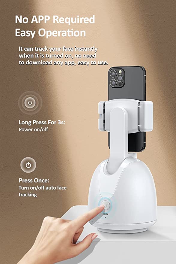 USAMS Vlog Shootings smart face tracking phone holder, live streaming, e-commerce Plattformen, Tiktok, YouTube, keine App erforderlich, US-ZB239