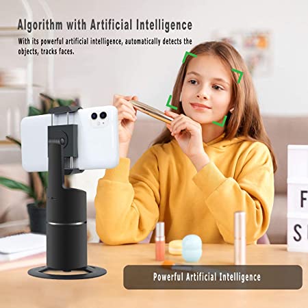 NPO Handyhalterung für Smartphones, 360° drehbarer Gesichtstracker, keine App erforderlich,