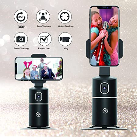 NPO Handyhalterung für Smartphones, 360° drehbarer Gesichtstracker, keine App erforderlich,