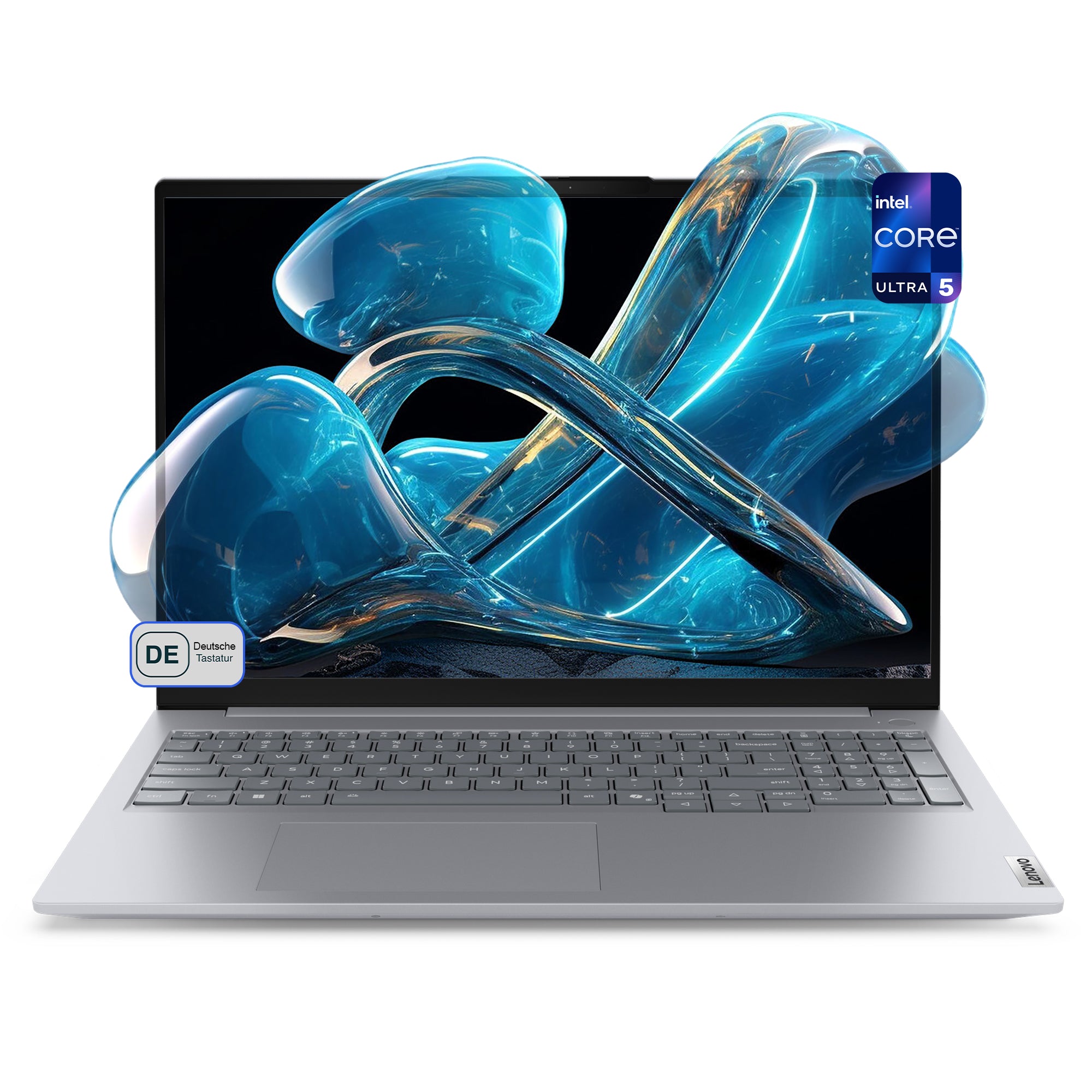 Lenovo ThinkBook 16 Gen 8 IAL Business Laptop, Intel Core Ultra 7 255H, 16" WUXGA IPS Display, Deutsches Tastatur-Layout, W11 Pro, Arctic Grau