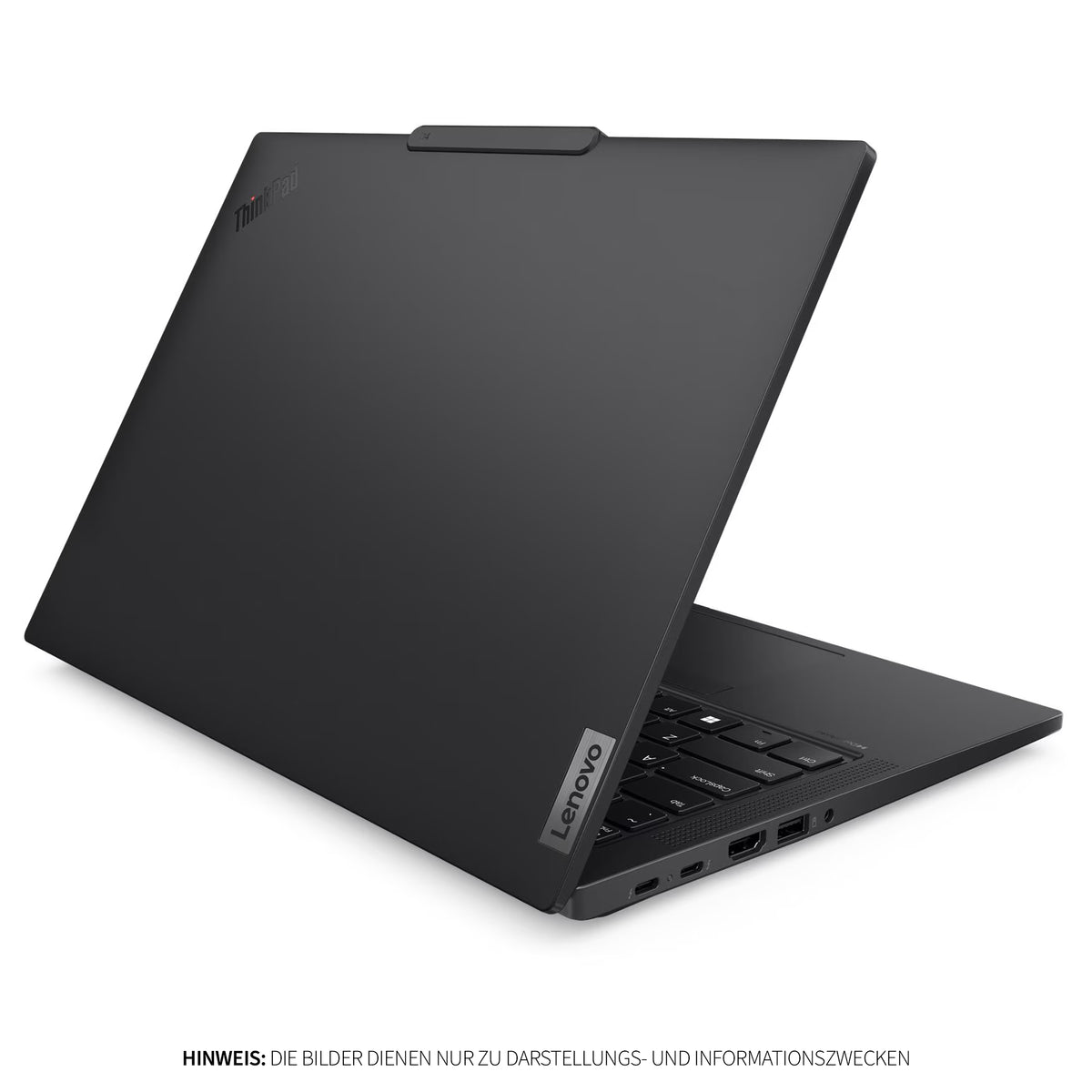 Lenovo ThinkPad T14 G5 Business Laptop, Intel Core Ultra 7 155U, 14" WUXGA IPS Display, Deutsches Tastatur-Layout, W11 Pro, Schwarz