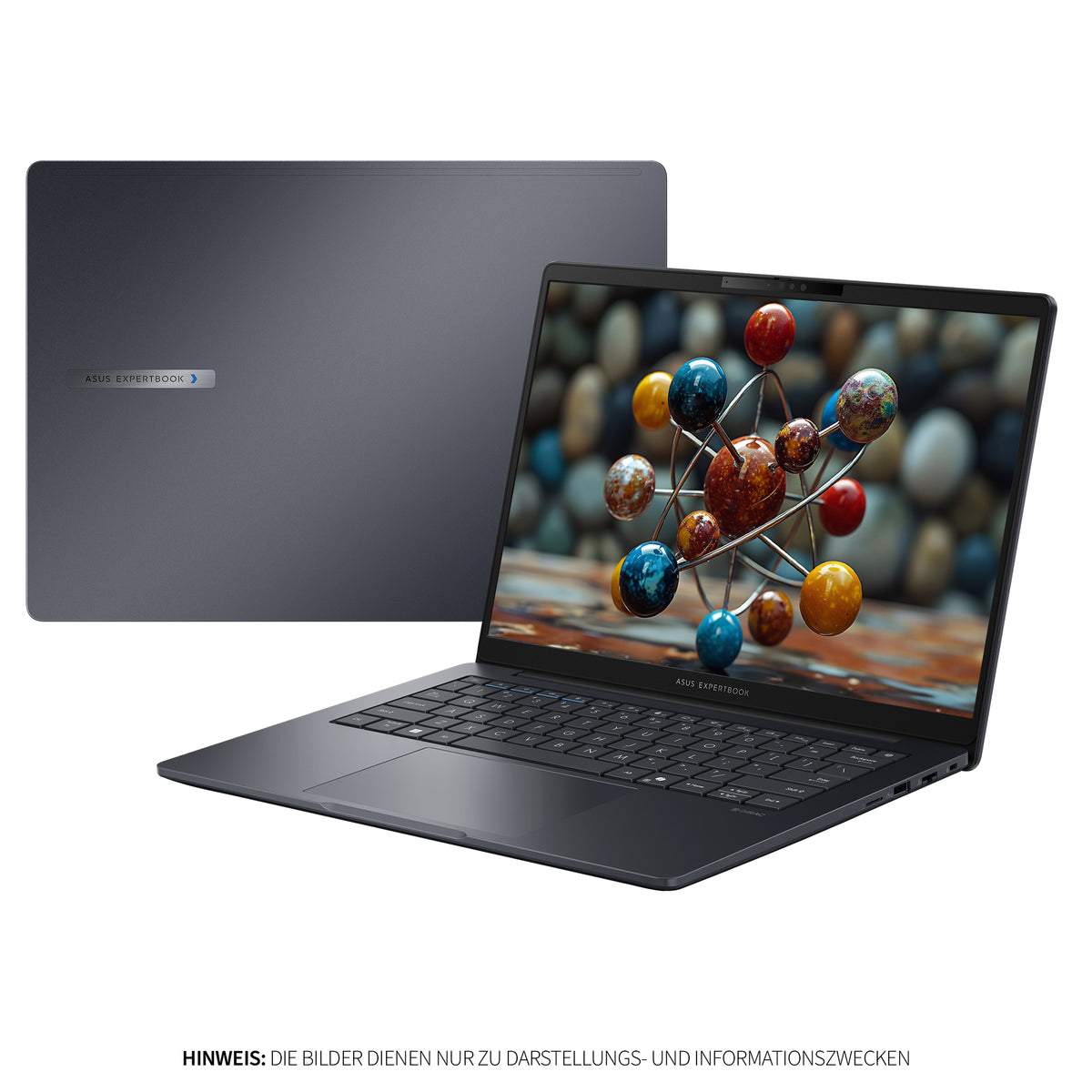 ASUS ExpertBook B3 Business Laptop, Intel Core Ultra 7 155H, Intel Arc Grafik, 14" WUXGA IPS (1920x1200), Fingerprint, QWERTZ, Windows 11 Pro, Grau