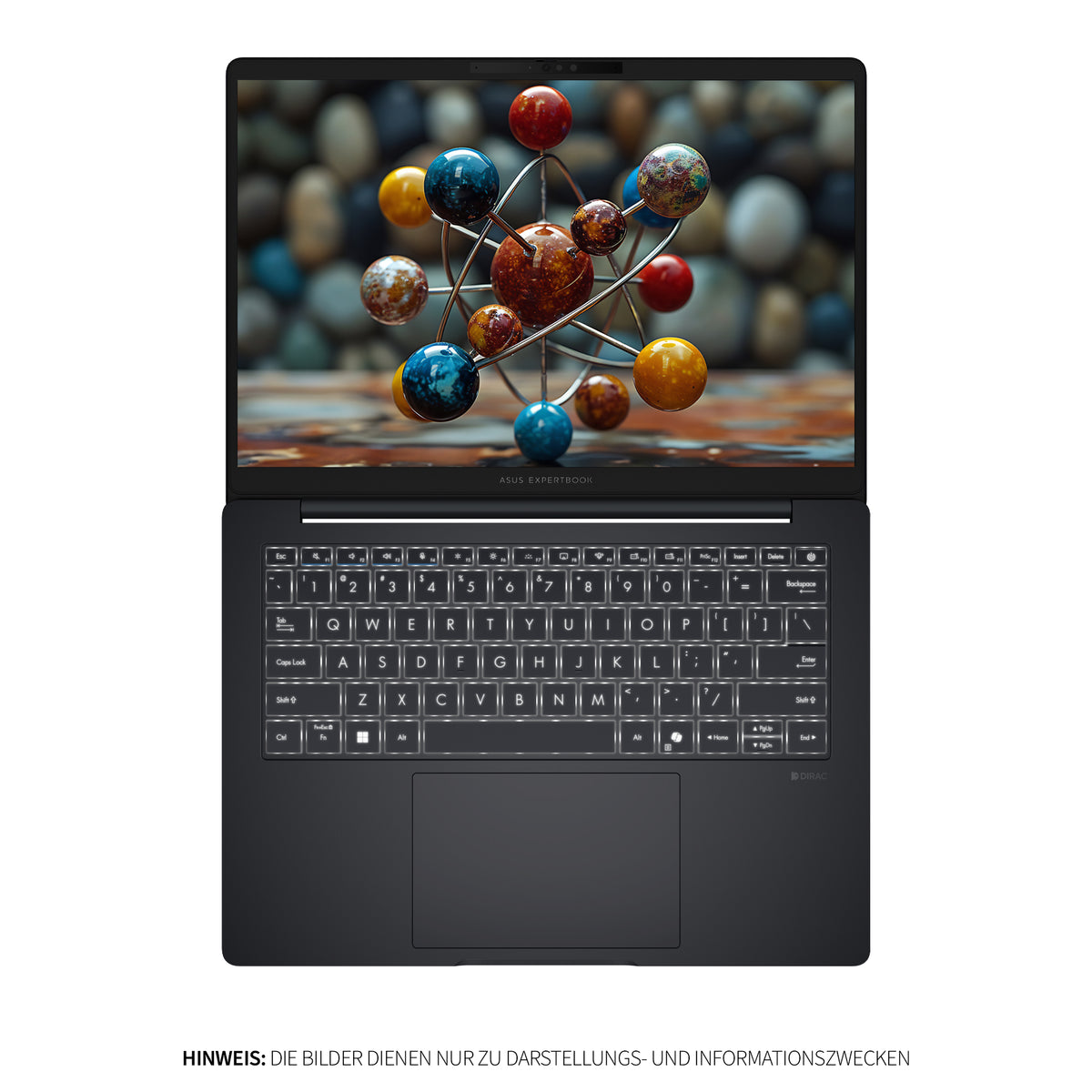 ASUS ExpertBook B3 Business Laptop, Intel Core Ultra 7 155H, Intel Arc Grafik, 14" WUXGA IPS (1920x1200), Fingerprint, QWERTZ, Windows 11 Pro, Grau