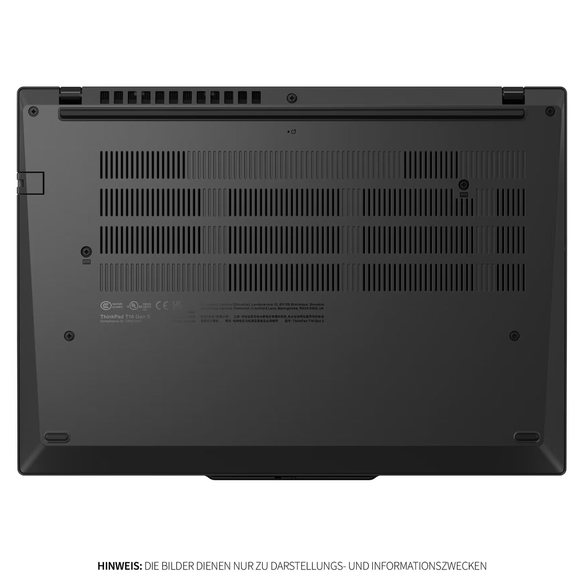 Lenovo ThinkPad T14 G5 Business Laptop, Intel Core Ultra 7 155U, 14" WUXGA IPS Display, Deutsches Tastatur-Layout, W11 Pro, Schwarz